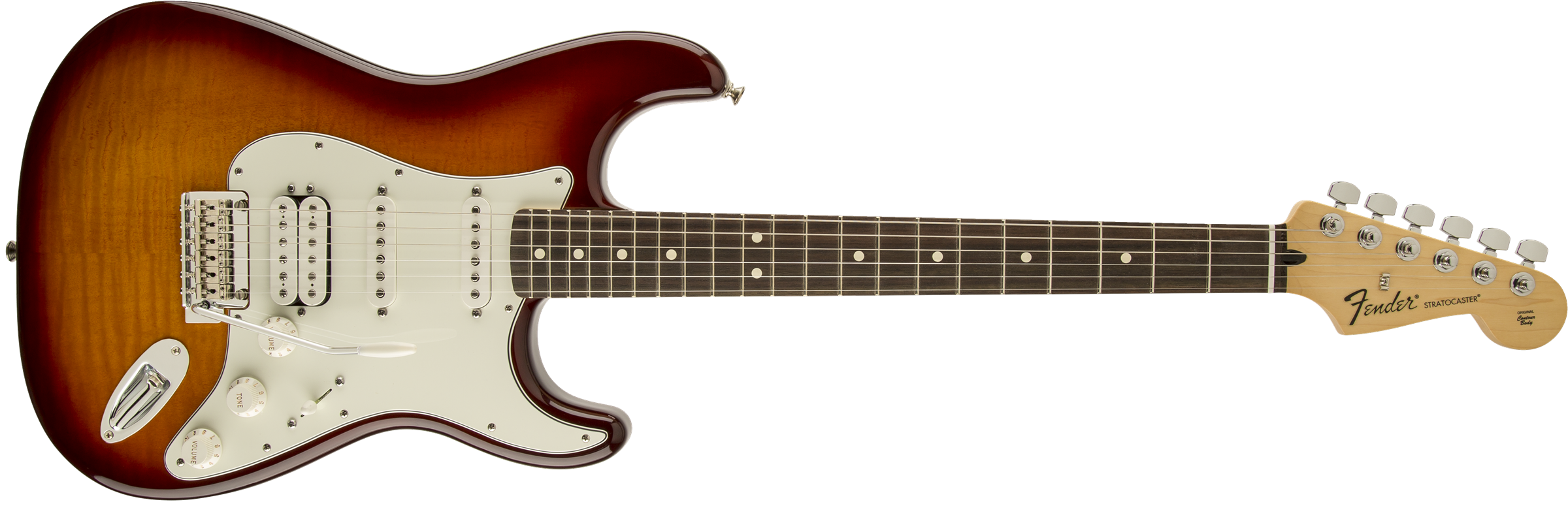 Deluxe Stratocaster® HSS Plus Top with iOS Connectivity, Rosewood Fingerboard, Tobacco Sunburst