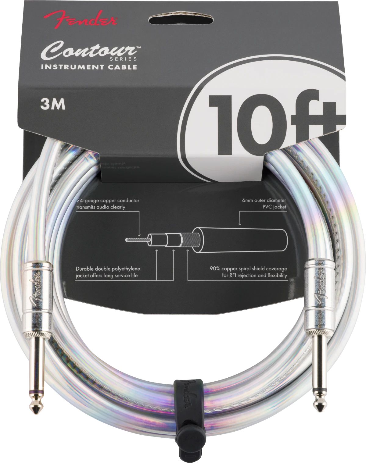 Contour™ Instrument Cable, Iridescent, 10'