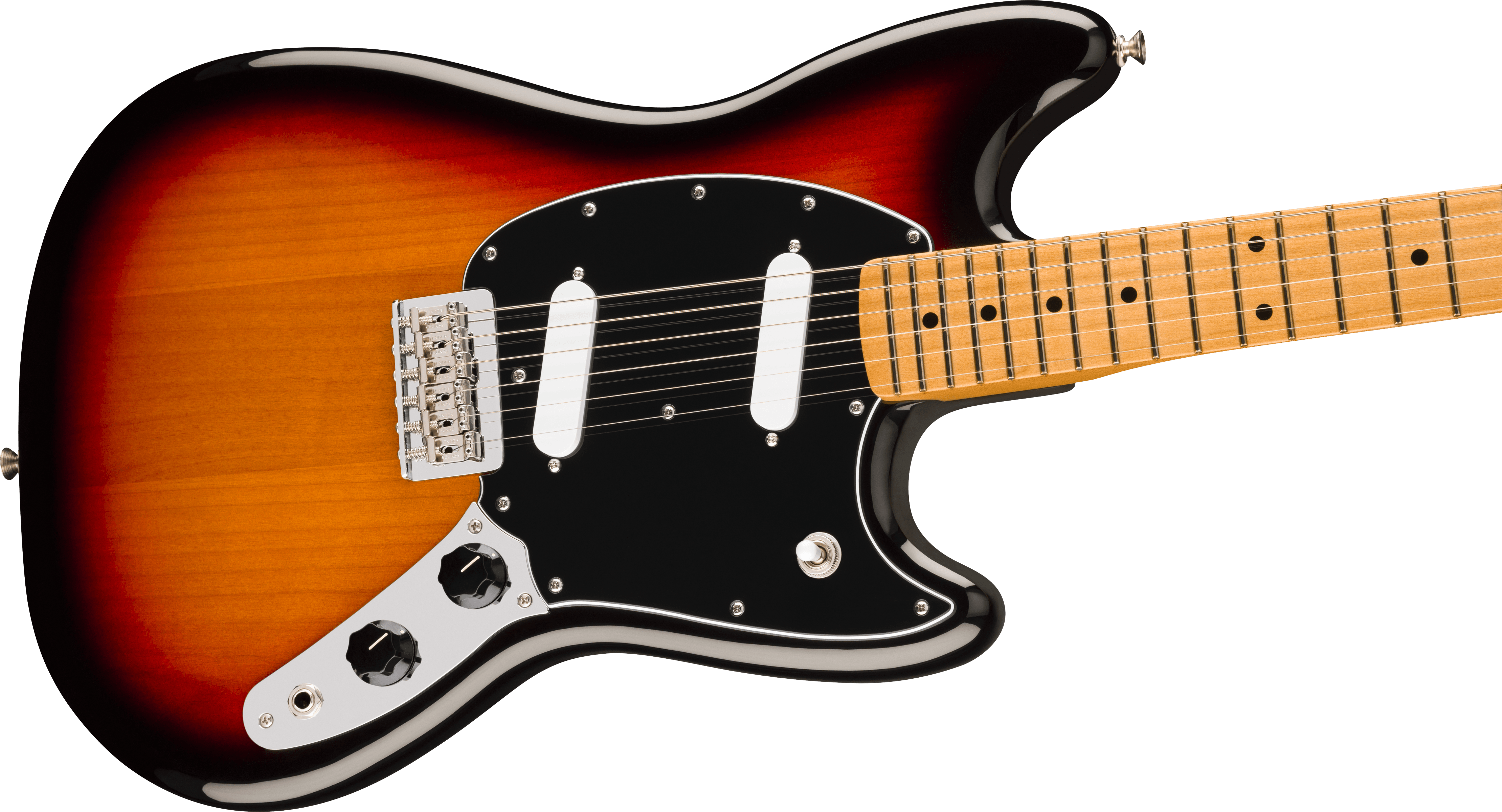 Fender® Player II Mustang®, Maple Fingerboard, 3-Color Sunburst