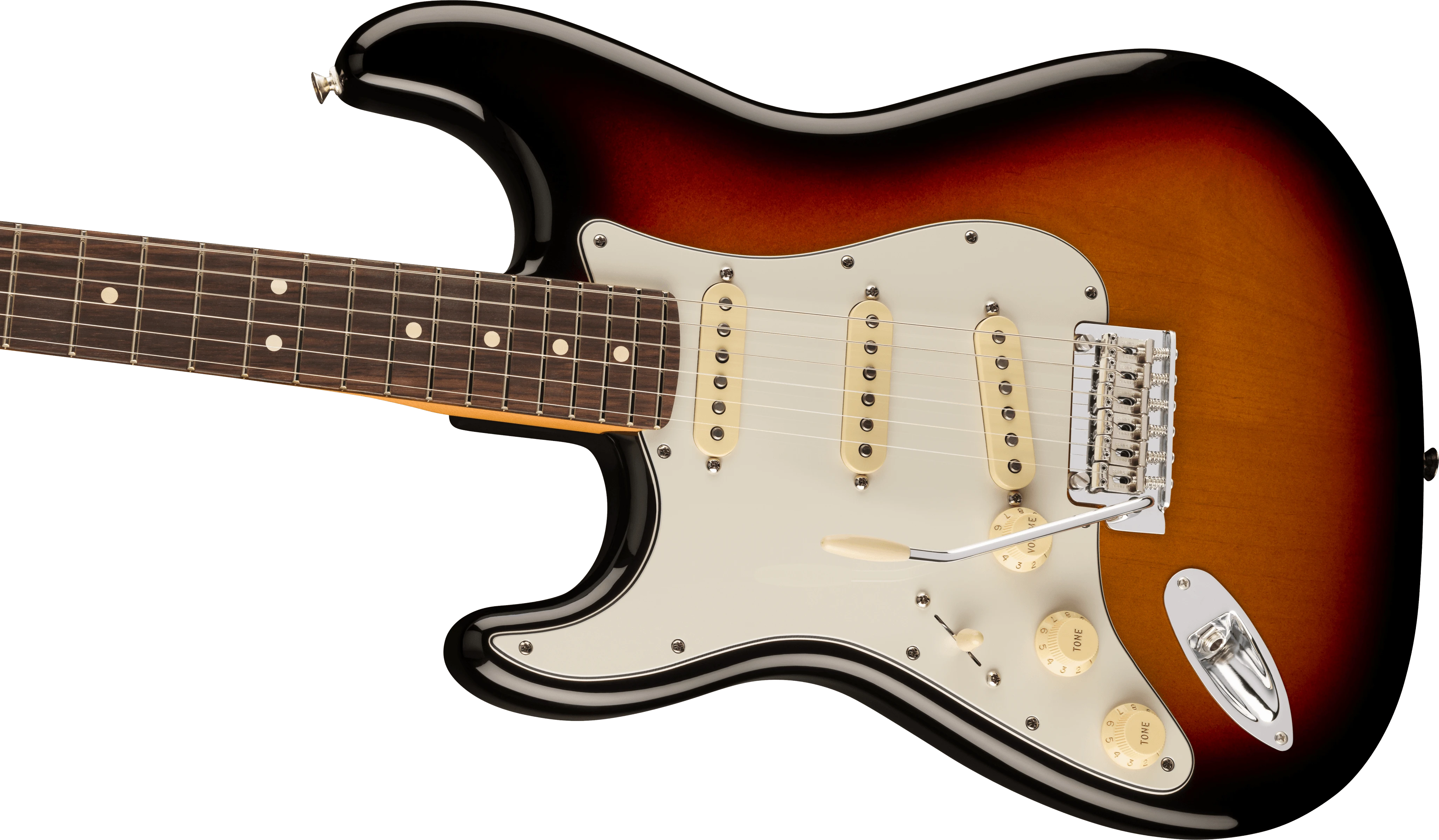 Fender® Player II Stratocaster® Left-Hand, Rosewood Fingerboard, 3-Color Sunburst