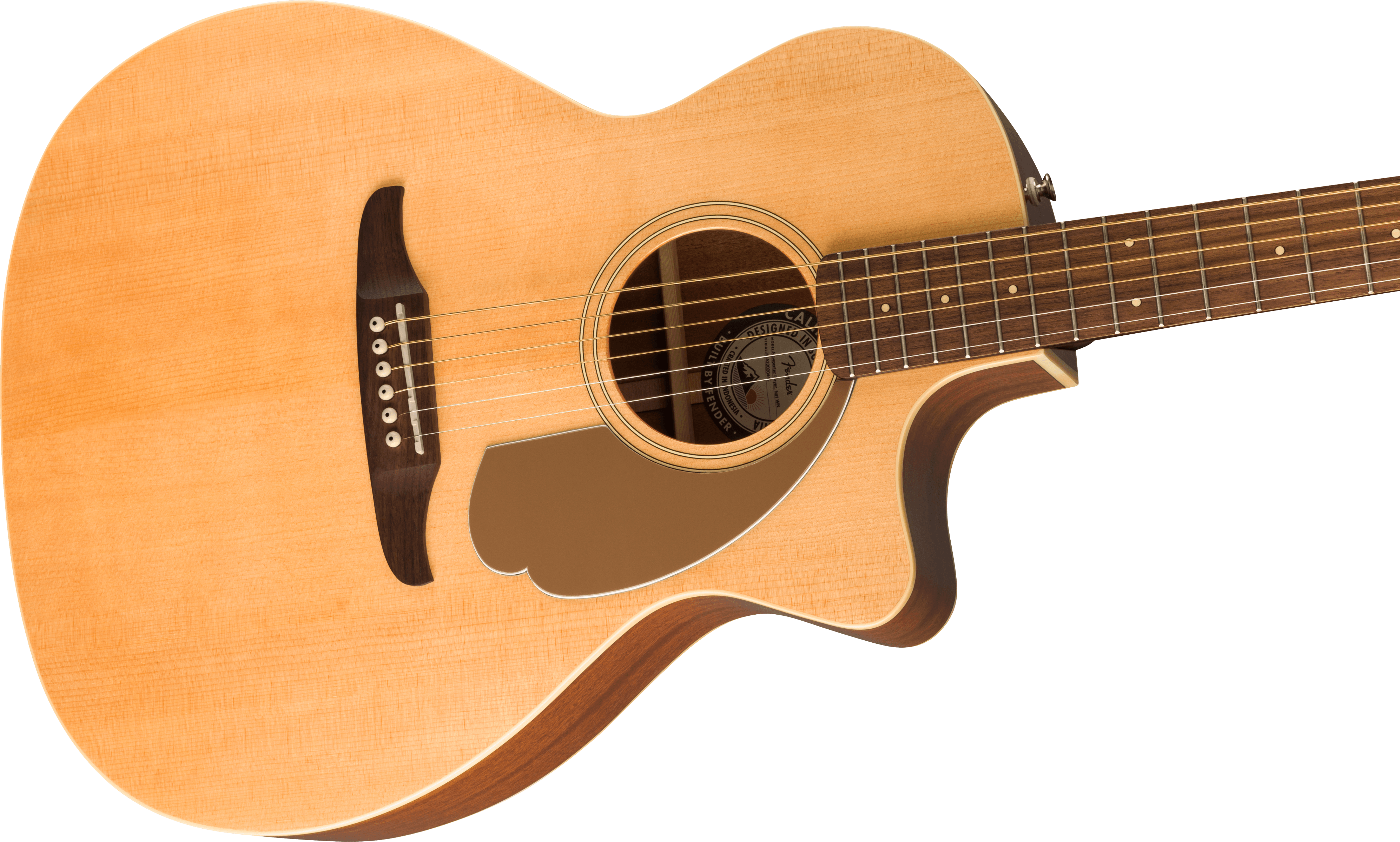 Fender® Newporter Player, Walnut Fingerboard, Gold Pickguard, Natural