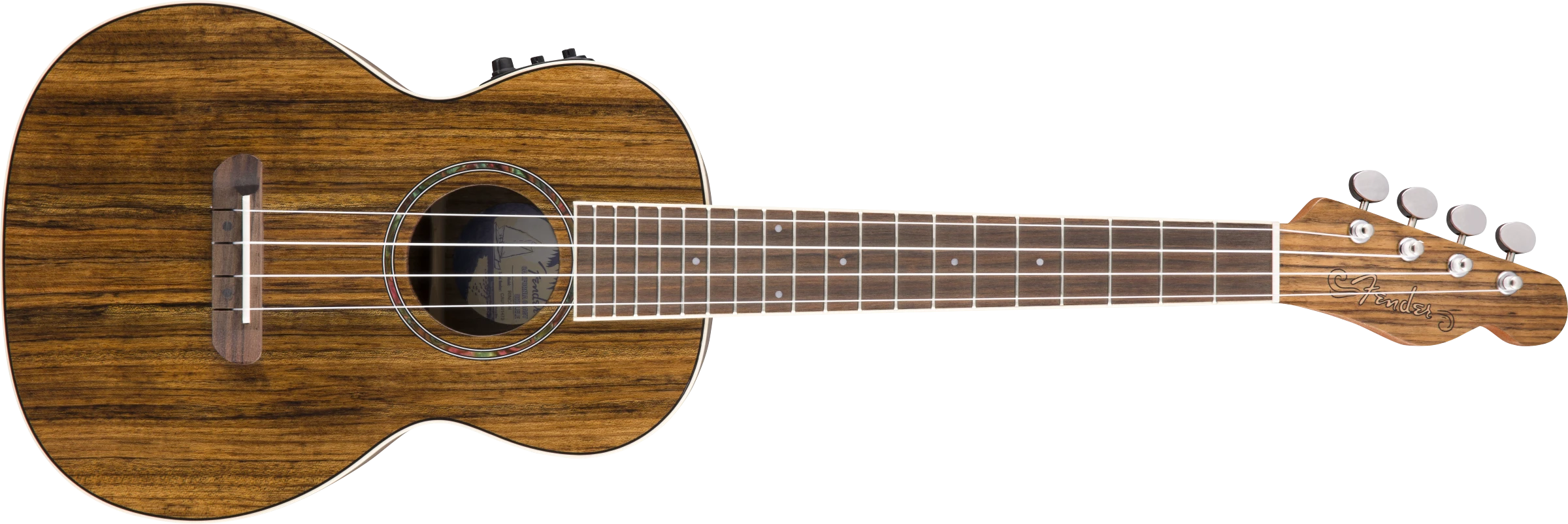 Fender® Rincon Tenor Ukulele V2, Ovangkol Fingerboard, Natural