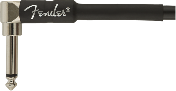 Fender® Professional Series Instrument Cable, Straight-Angle, 10', Black