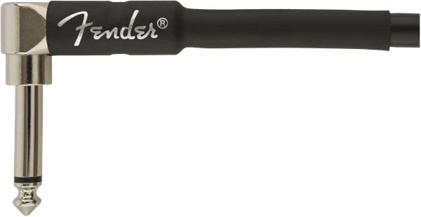 Fender® Professional Series Instrument Cable, Straight-Angle, 10', Black