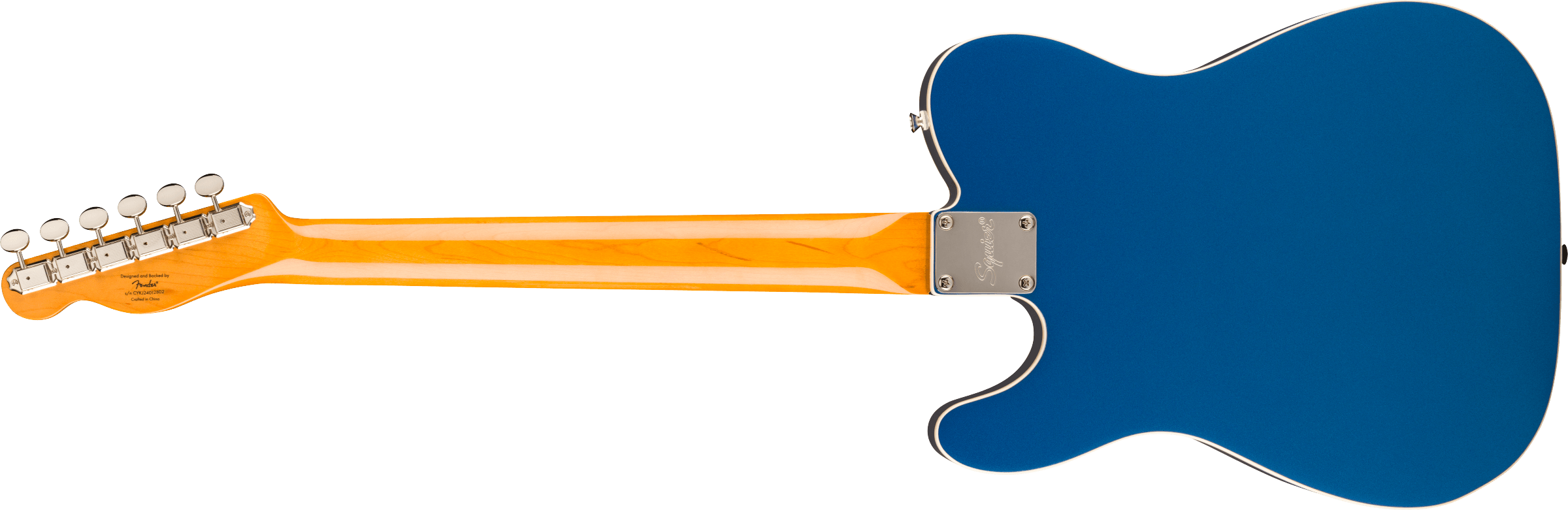 Squier® Classic Vibe™ Custom Telecaster® SH with Bigsby, Parchment Pickguard, Lake Placid Blue