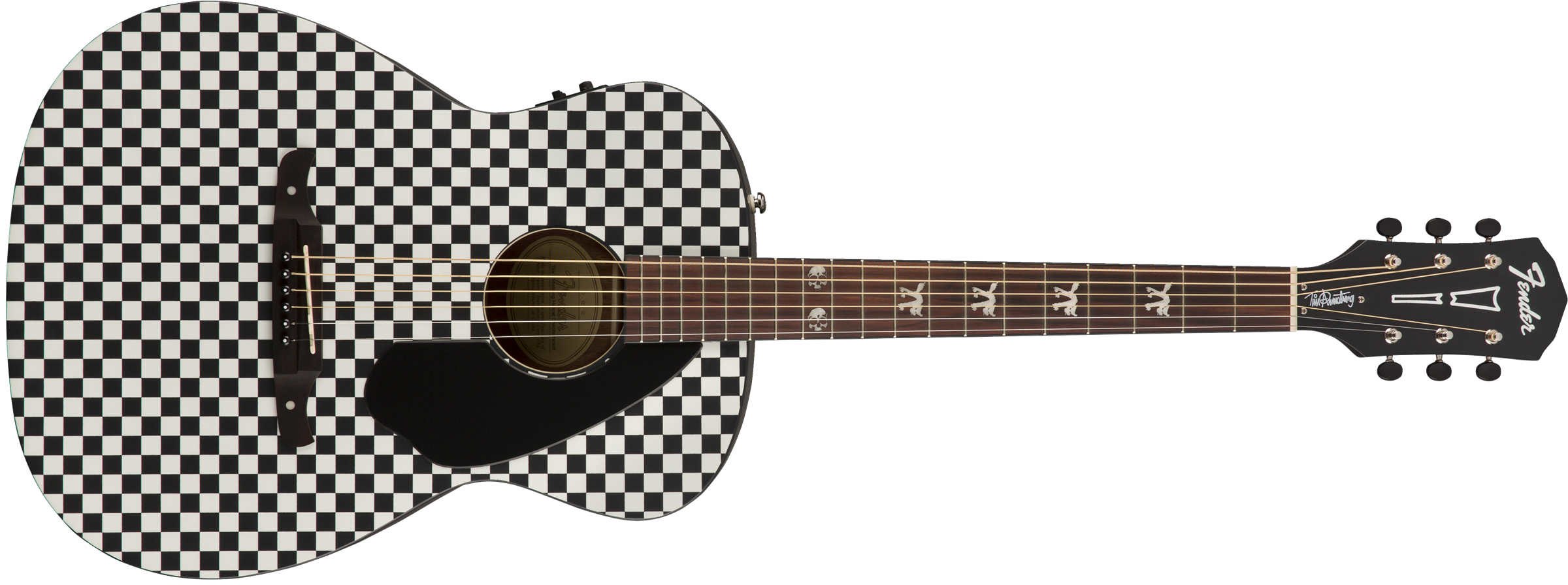 Fender® Tim Armstrong Hellcat, Walnut Fingerboard, Checkerboard