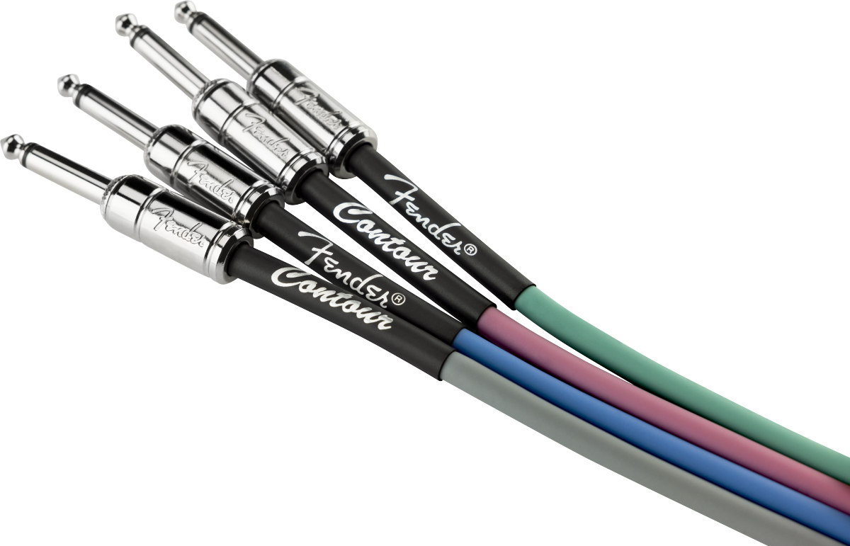 Fender® Contour™ Instrument Cable, Inca Silver, 15'