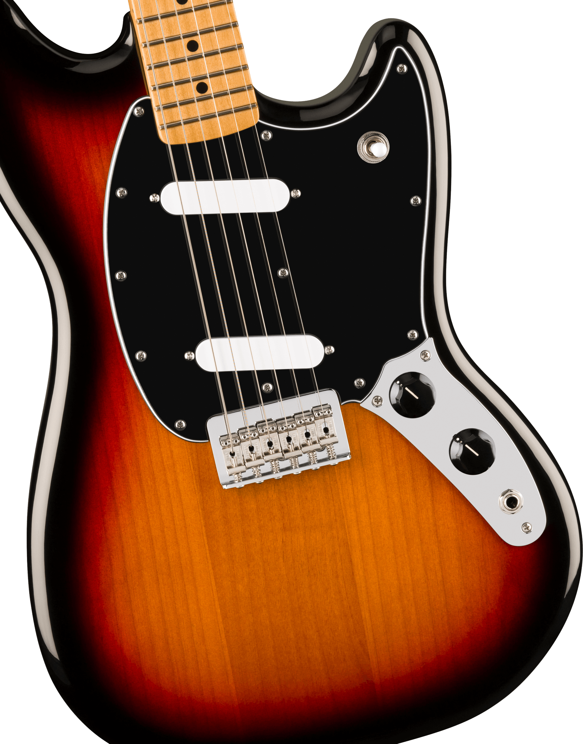 Fender® Player II Mustang®, Maple Fingerboard, 3-Color Sunburst