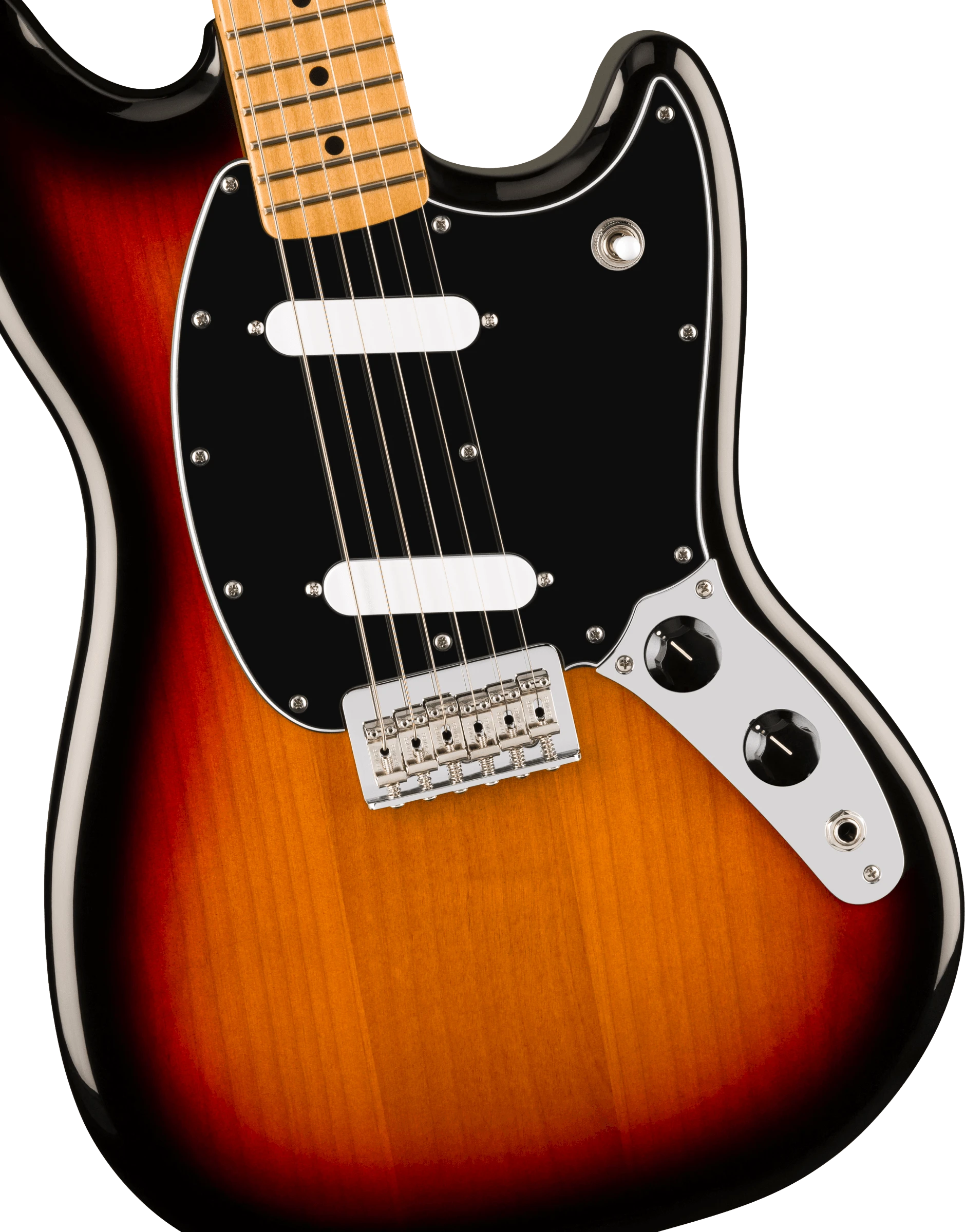 Fender® Player II Mustang®, Maple Fingerboard, 3-Color Sunburst