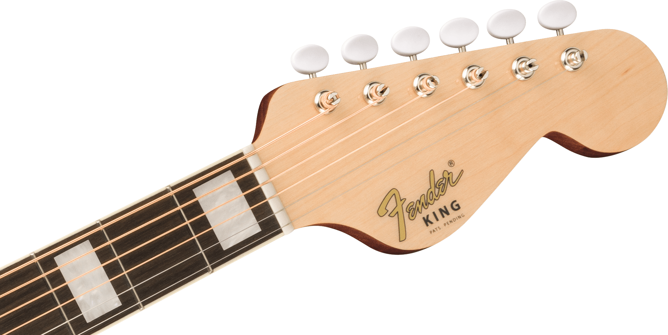 Fender® California Vintage King with Case, Gold Pickguard, Aged Natural