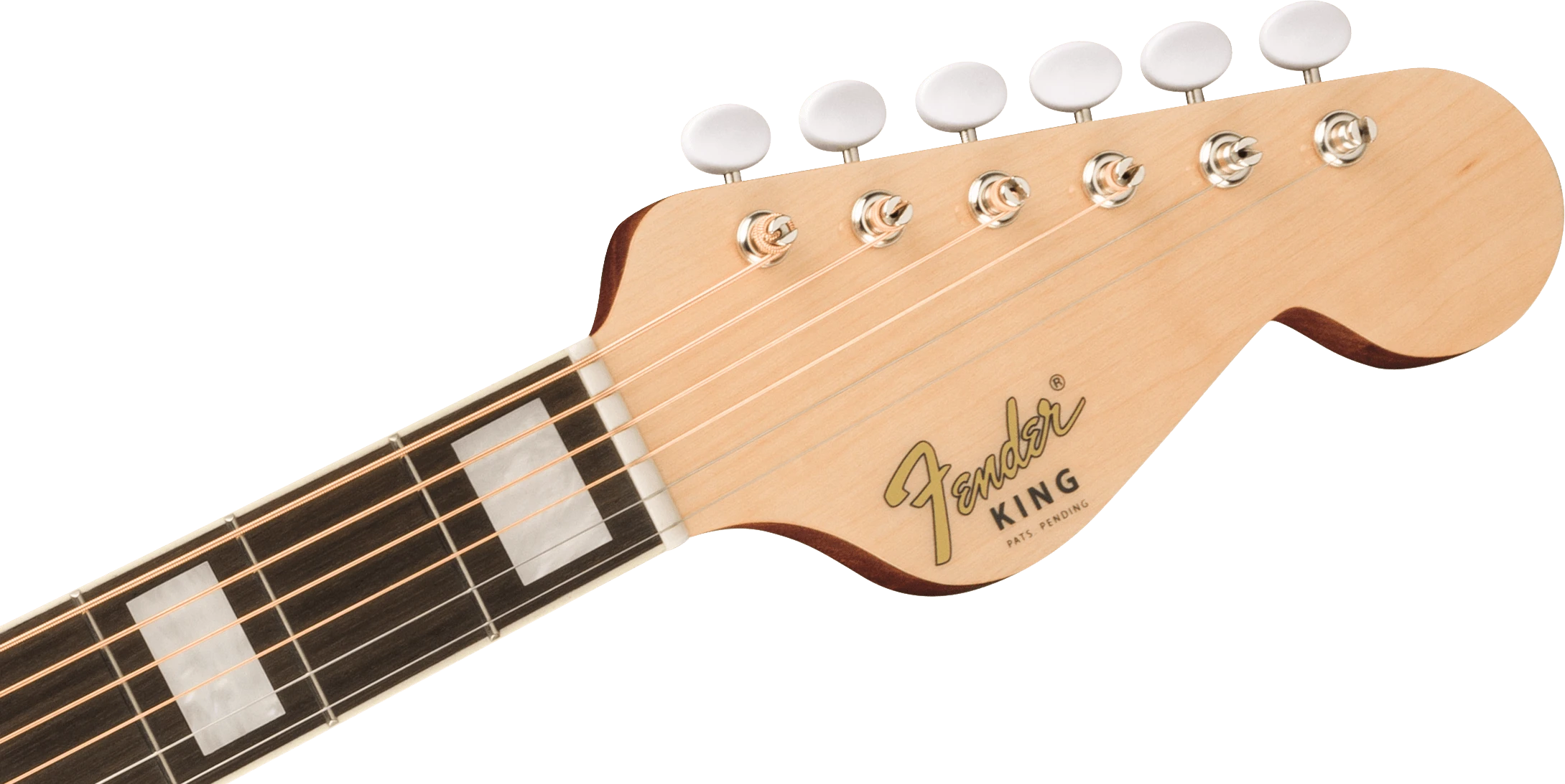 Fender® California Vintage King with Case, Gold Pickguard, Aged Natural