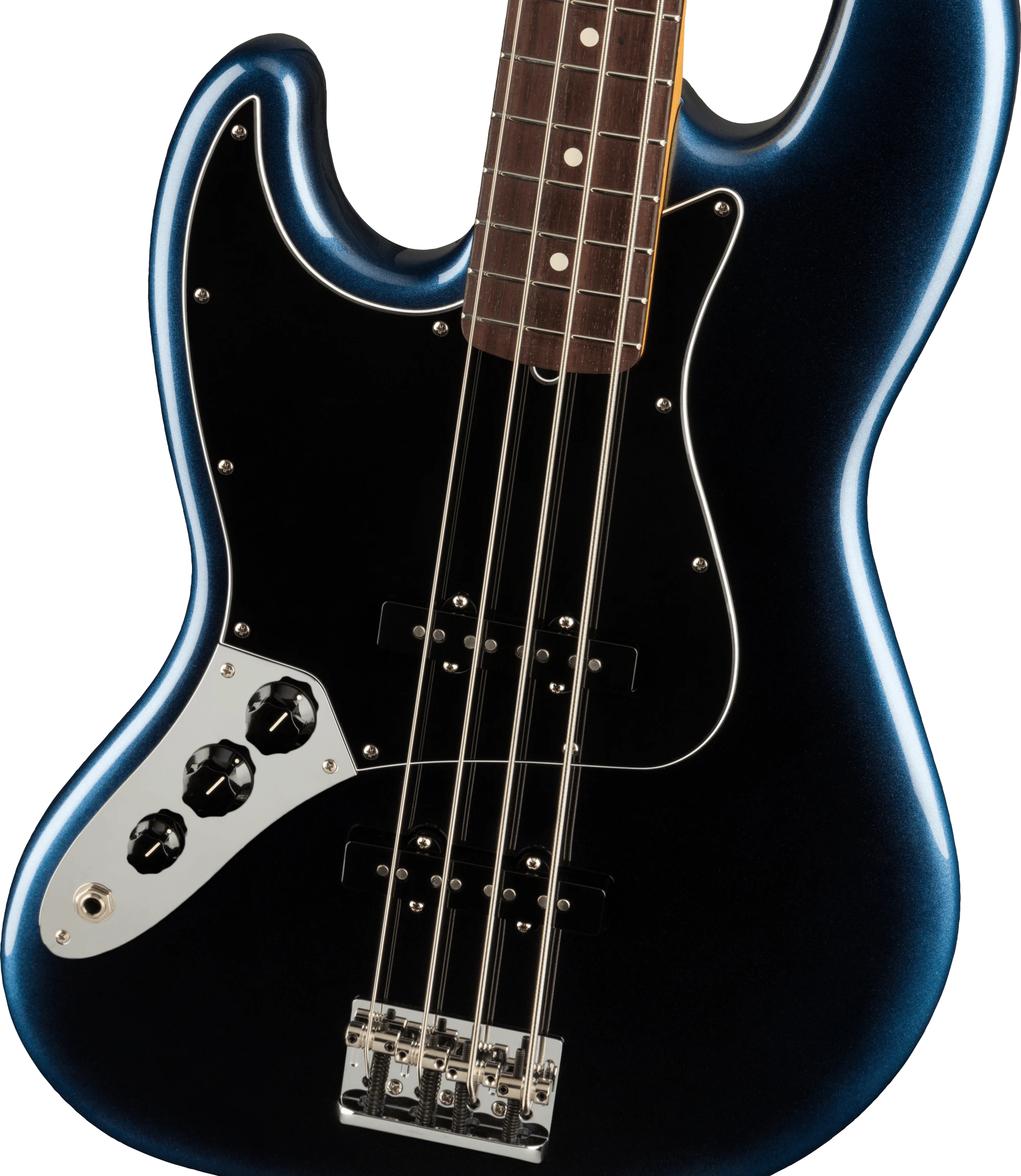 Fender® American Professional II Jazz Bass® Left-Hand, Rosewood Fingerboard, Dark Night