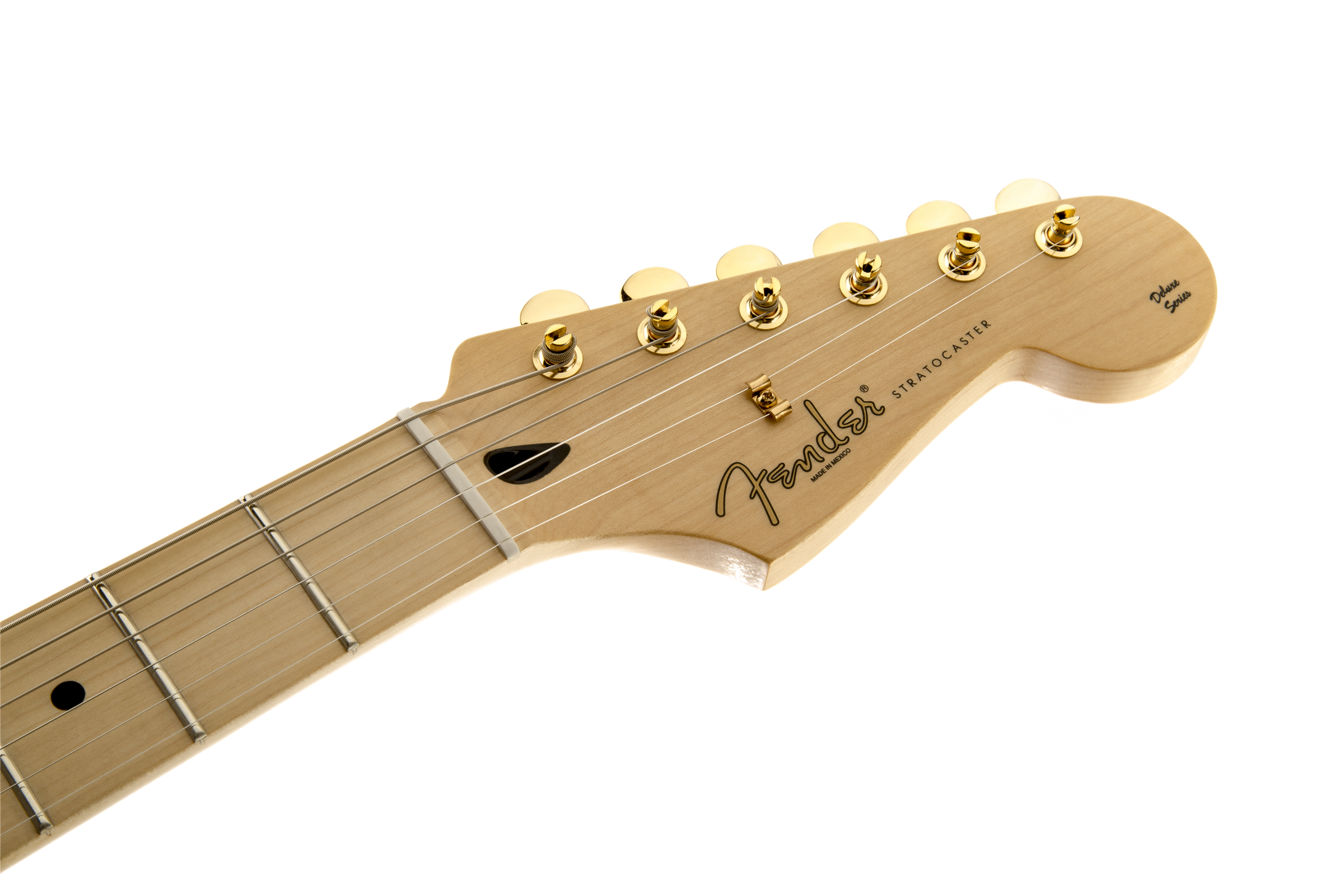 Fender® Deluxe Players Strat®, Maple Fingerboard, Saphire Blue Transparent