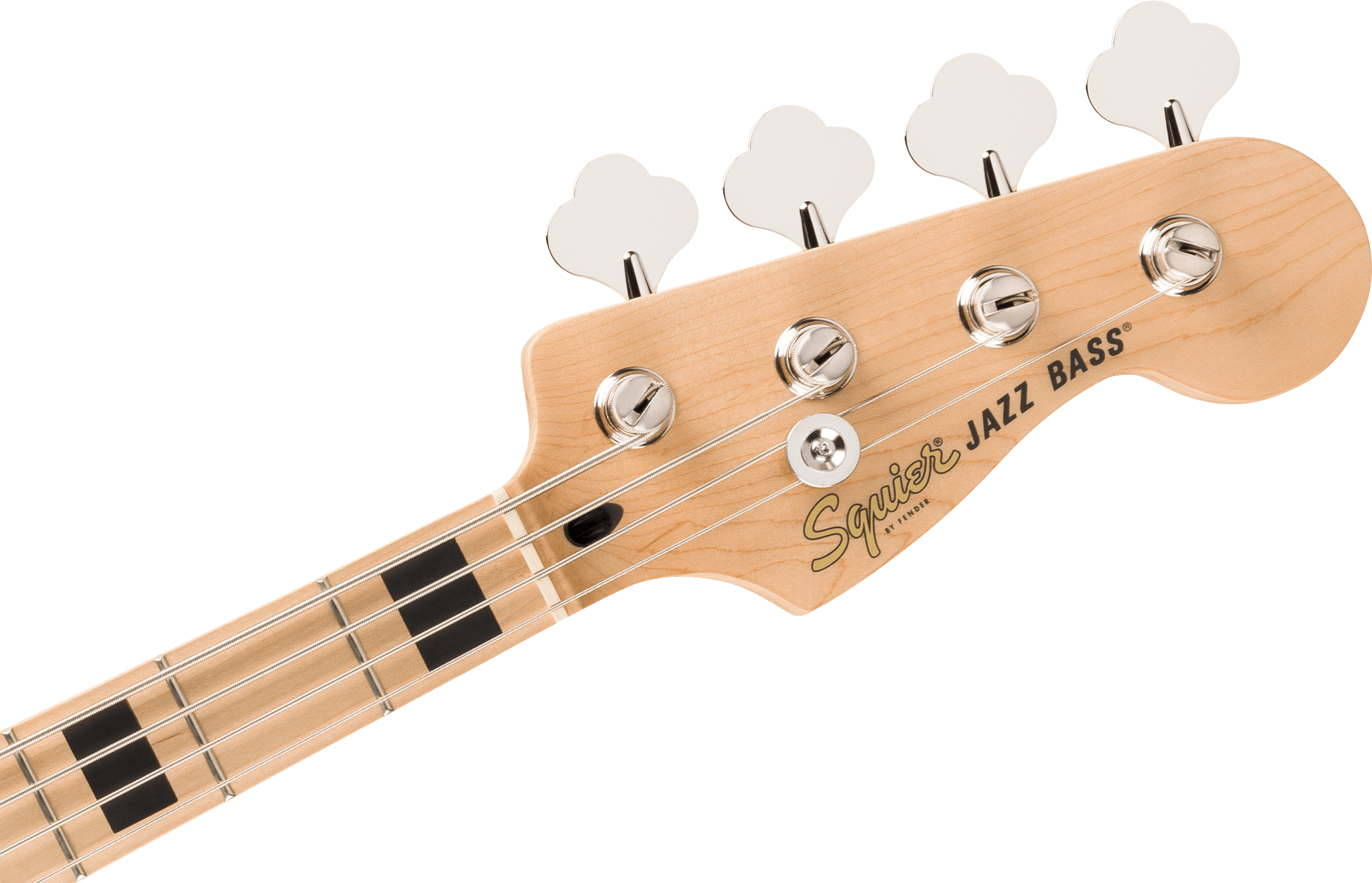 Squier® Affinity Series® Active Jazz Bass®, Maple Fingerboard, Black Pickguard, Olympic White