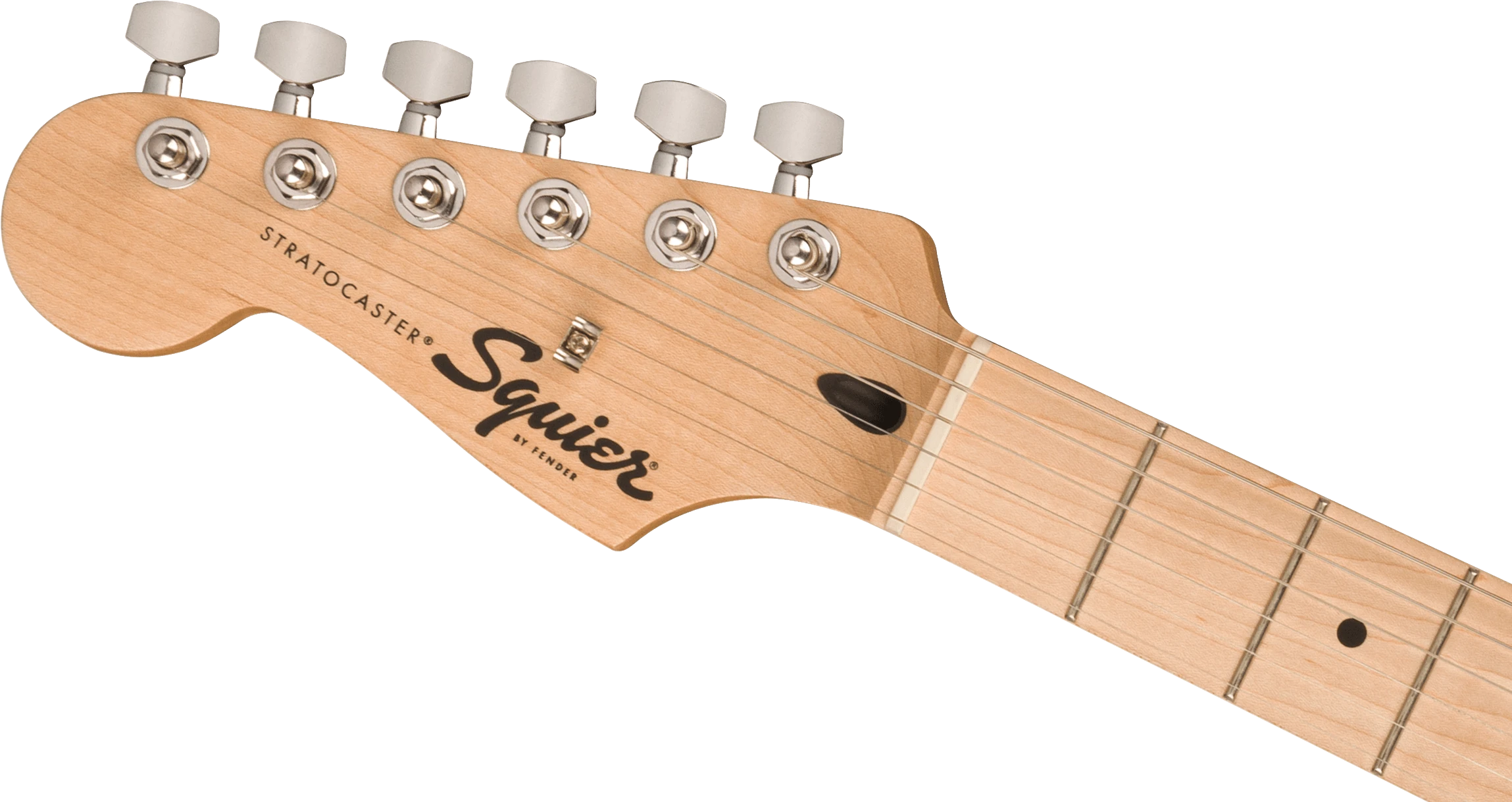 Squier® Squier Sonic® Stratocaster® Left-Handed, Maple Fingerboard, White Pickguard, Black
