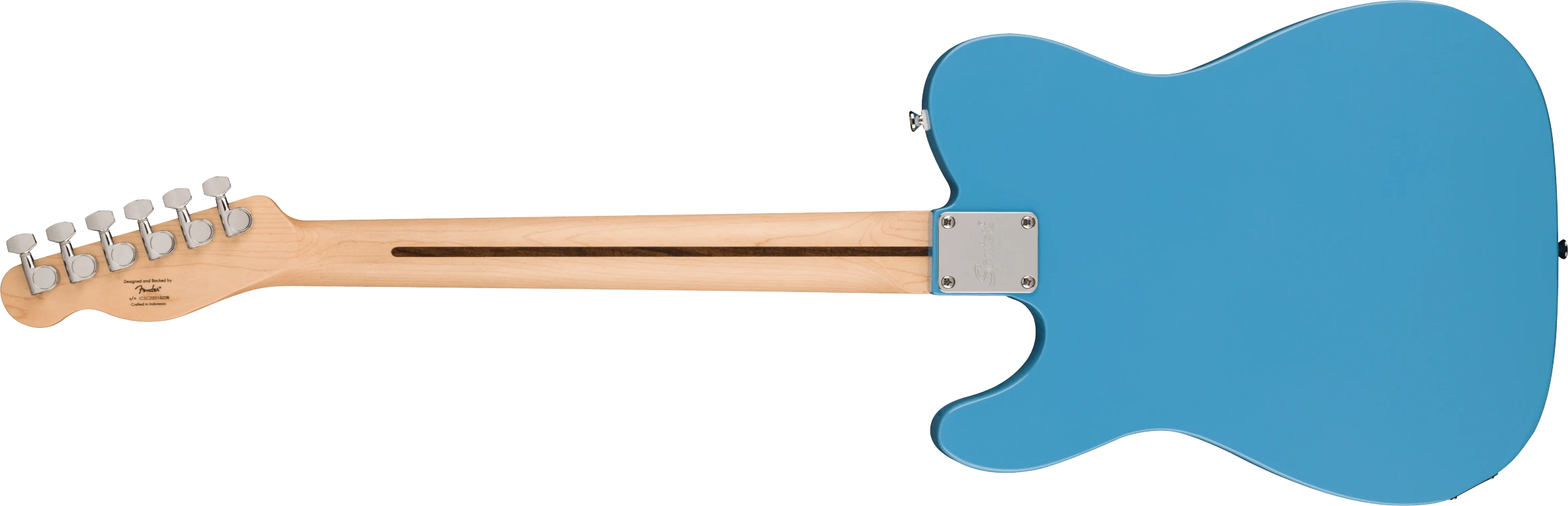 Squier® Squier Sonic® Telecaster®, Laurel Fingerboard, White Pickguard, California Blue