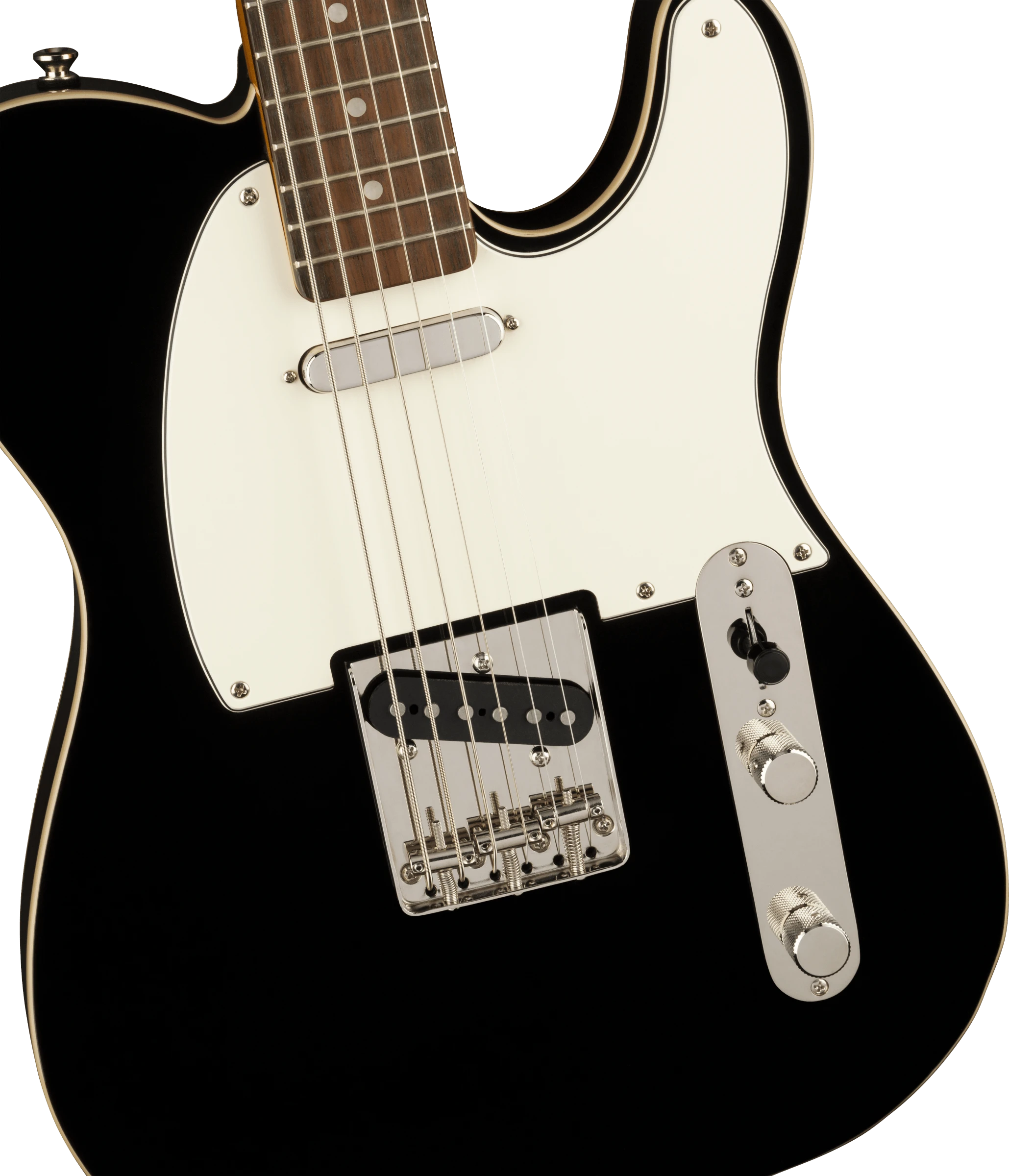 Squier® Classic Vibe Baritone Custom Telecaster®, Laurel Fingerboard, Parchment Pickguard, Black