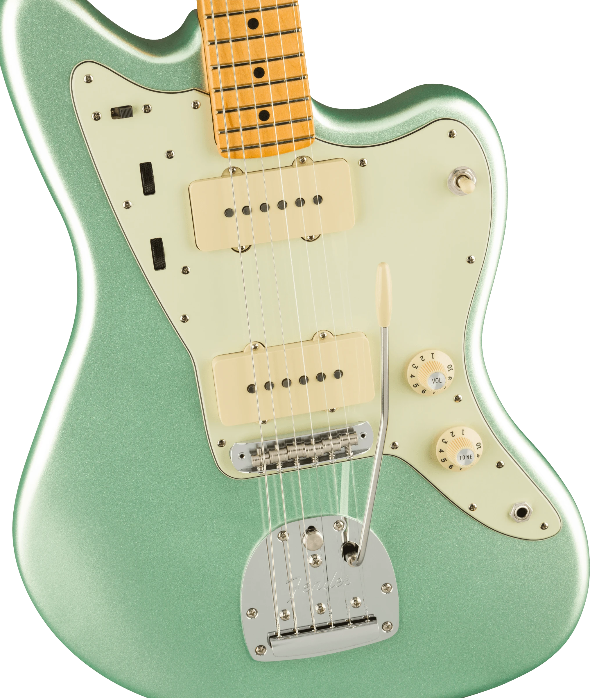 Fender® American Professional II Jazzmaster®, Maple Fingerboard, Mystic Surf Green