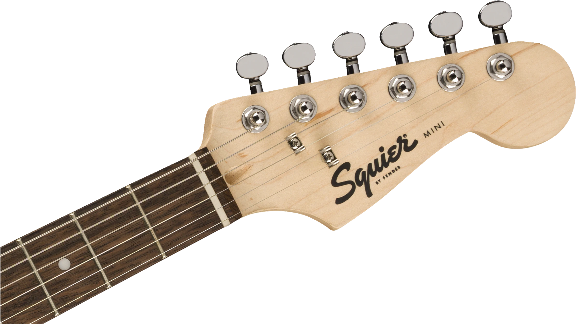 Squier® FSR Mini Stratocaster®, Laurel Fingerboard, White Pickguard, Surf Green