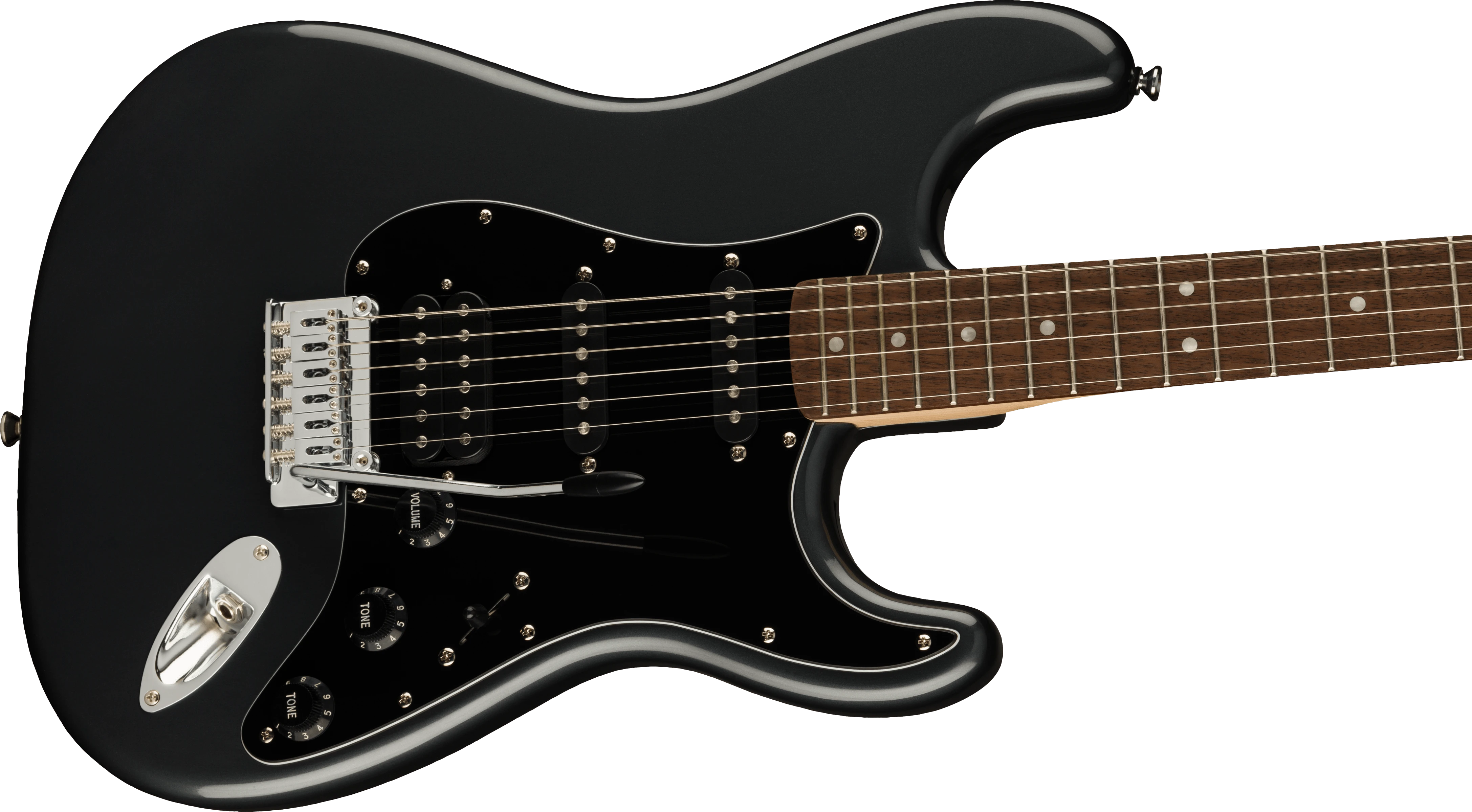 Squier® Affinity Series™ Stratocaster® HSS, Laurel Fingerboard, Charcoal Frost Metallic