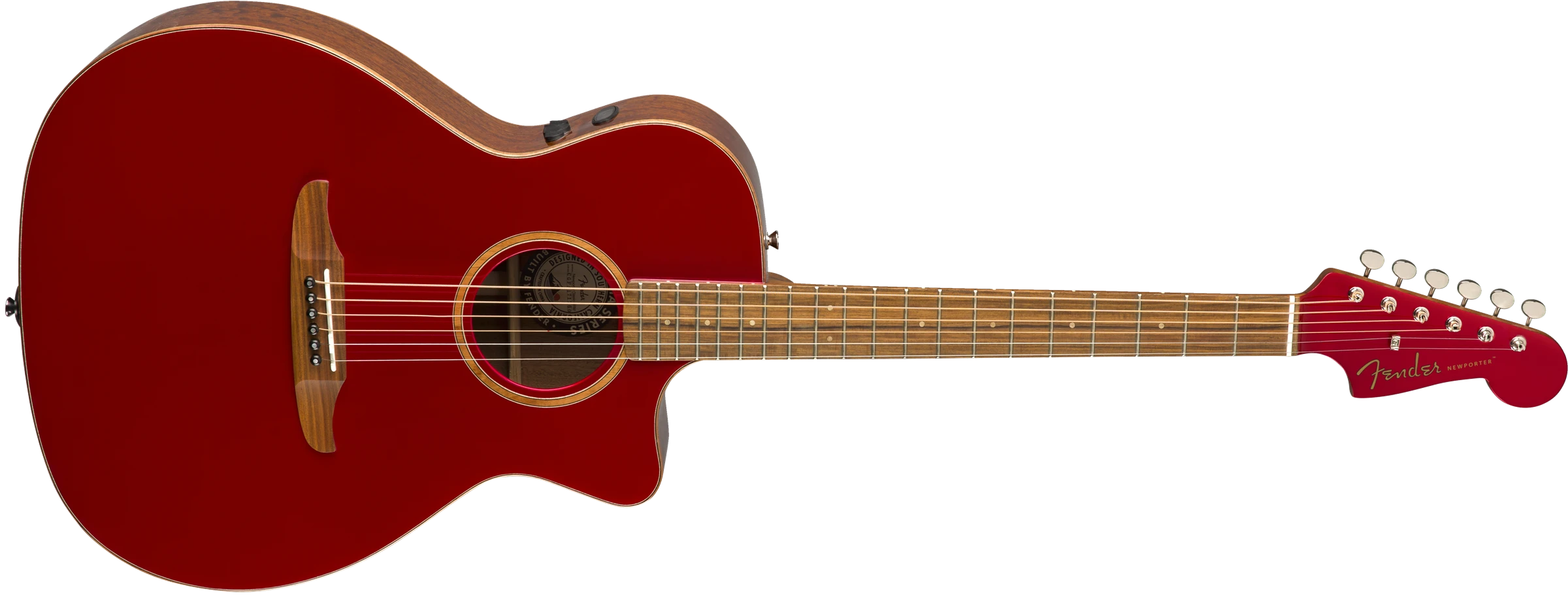 Fender® Newporter Classic w/Bag, Pau Ferro Fingerboard, Hot Rod Red Metallic