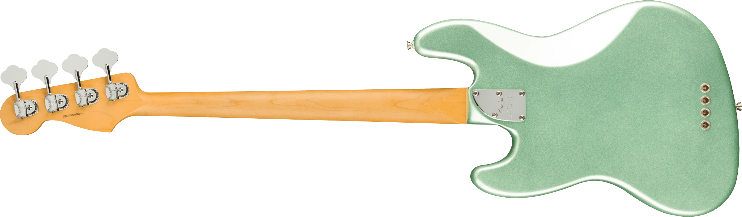 Fender® American Professional II Jazz Bass®, Maple Fingerboard, Mystic Surf Green