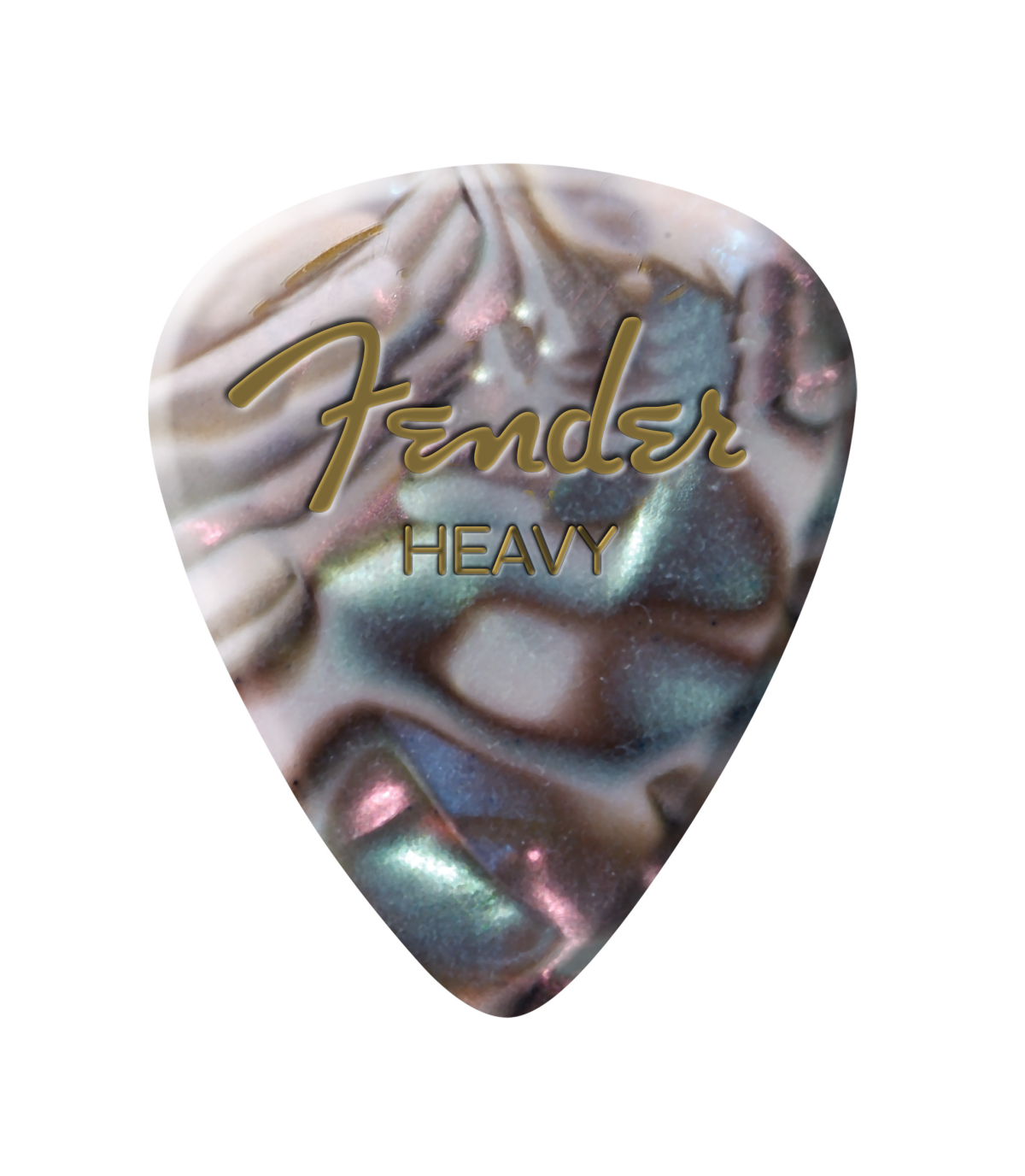 Fender® Premium Celluloid 351 Shape Picks, Heavy, Abalone, 12-Pack