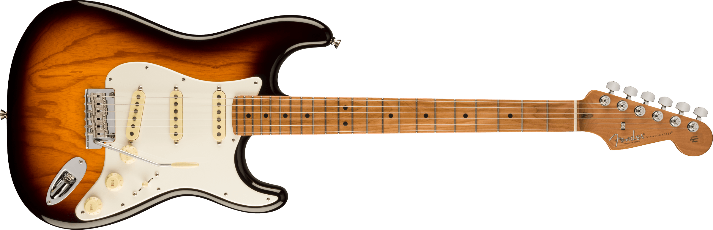 Fender® American Professional II Stratocaster, Roasted Maple Fingerboard, Anniversary 2-Color Sunburst