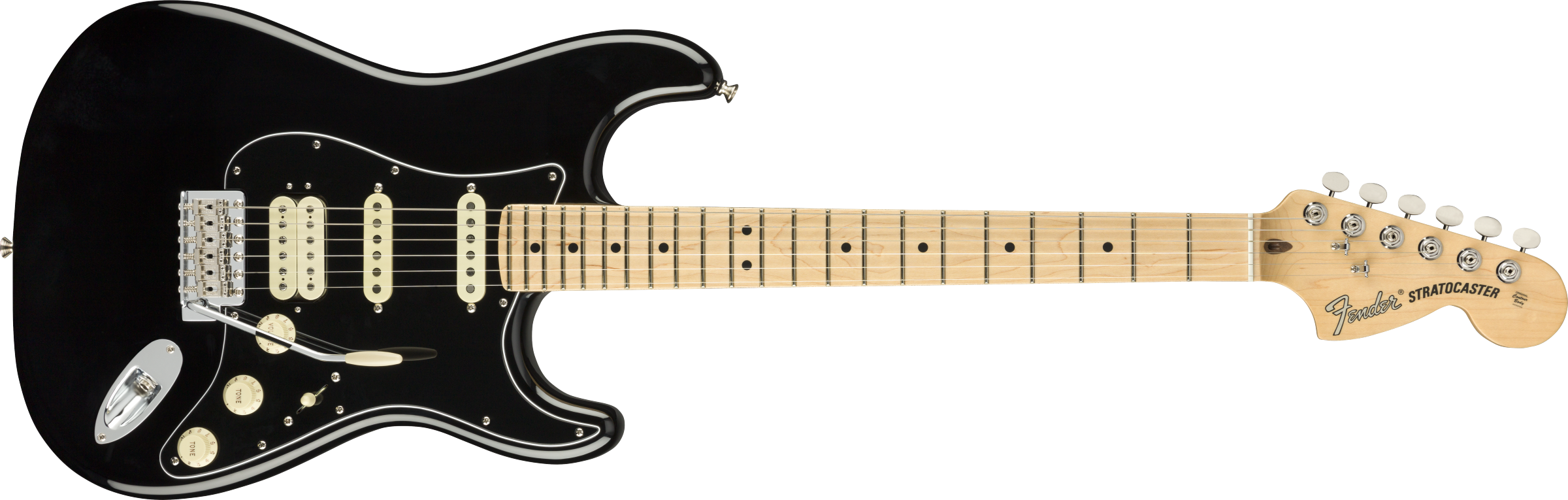 Fender® American Performer Stratocaster® HSS, Maple Fingerboard, Black