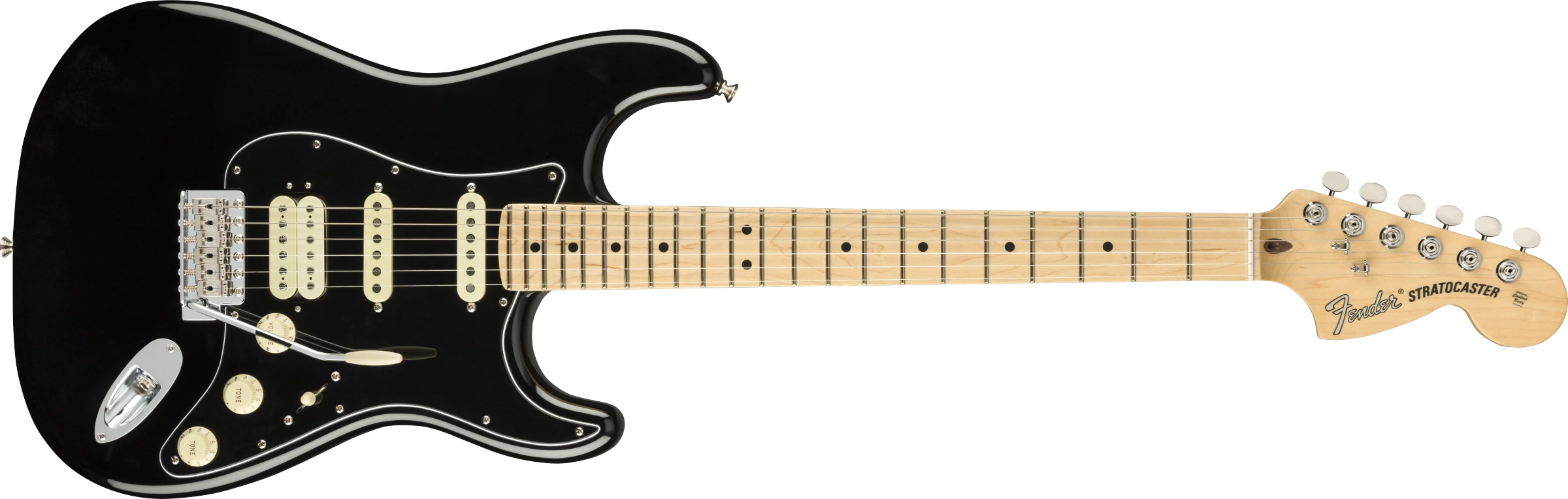 Fender® American Performer Stratocaster® HSS, Maple Fingerboard, Black