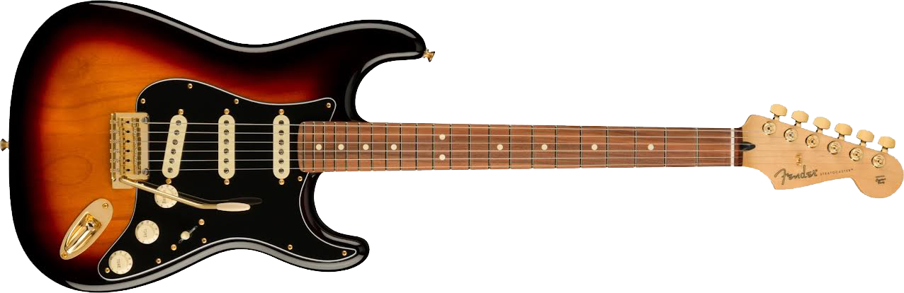 Fender® Limited Edition Player Stratocaster®, Pau Ferro Fingerboard, 3-Color Sunburst Gold