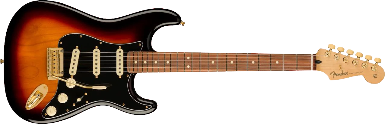 Fender® Limited Edition Player Stratocaster®, Pau Ferro Fingerboard, 3-Color Sunburst Gold