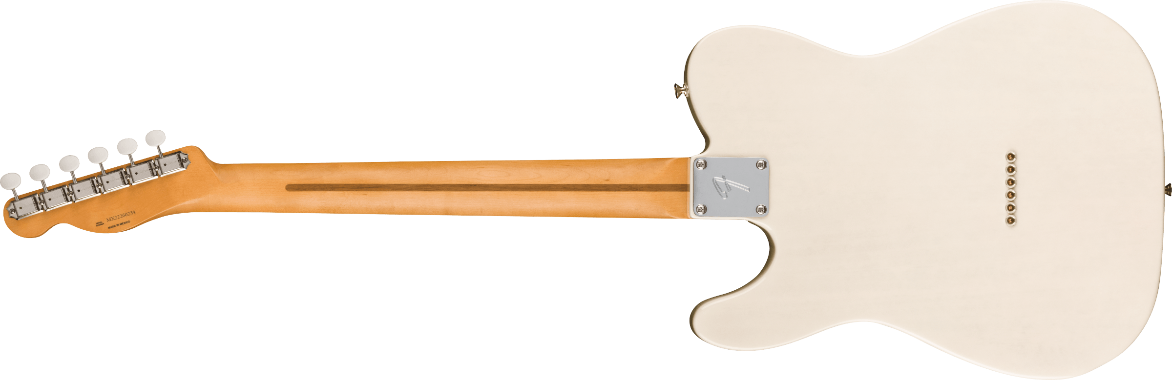 Fender® Gold Foil Telecaster®, Ebony Fingerboard, White Blonde