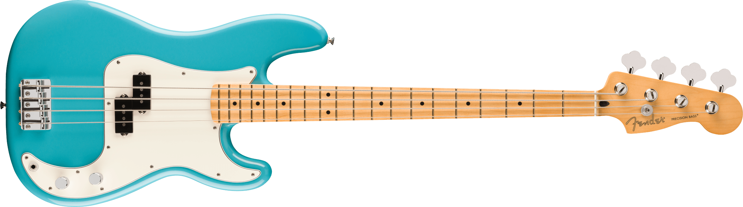 Fender® Player II Precision Bass®, Maple Fingerboard, Aquatone Blue
