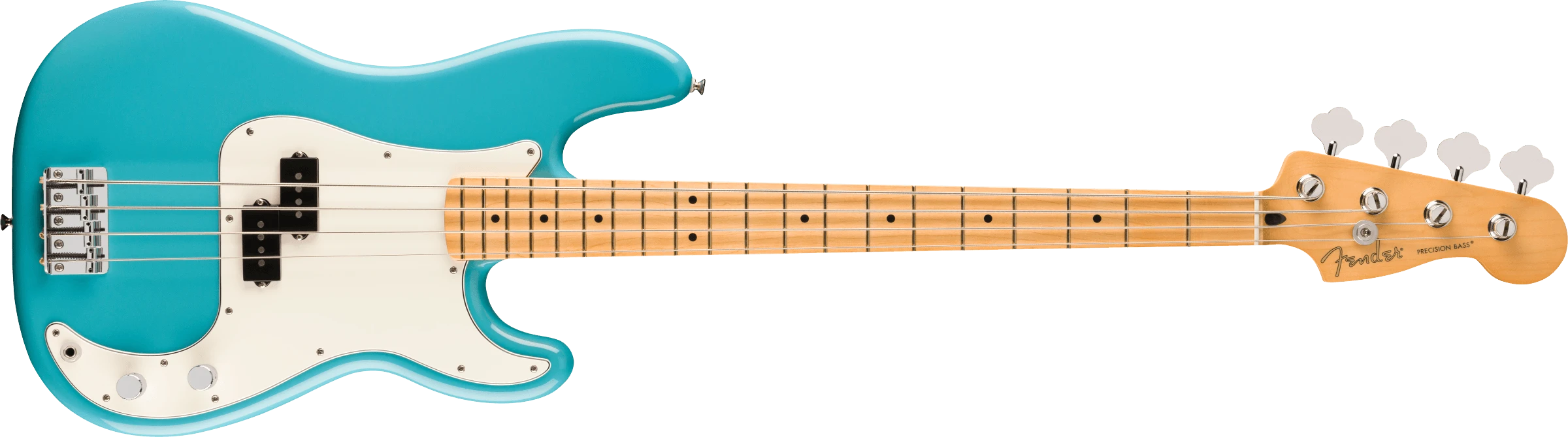 Fender® Player II Precision Bass®, Maple Fingerboard, Aquatone Blue