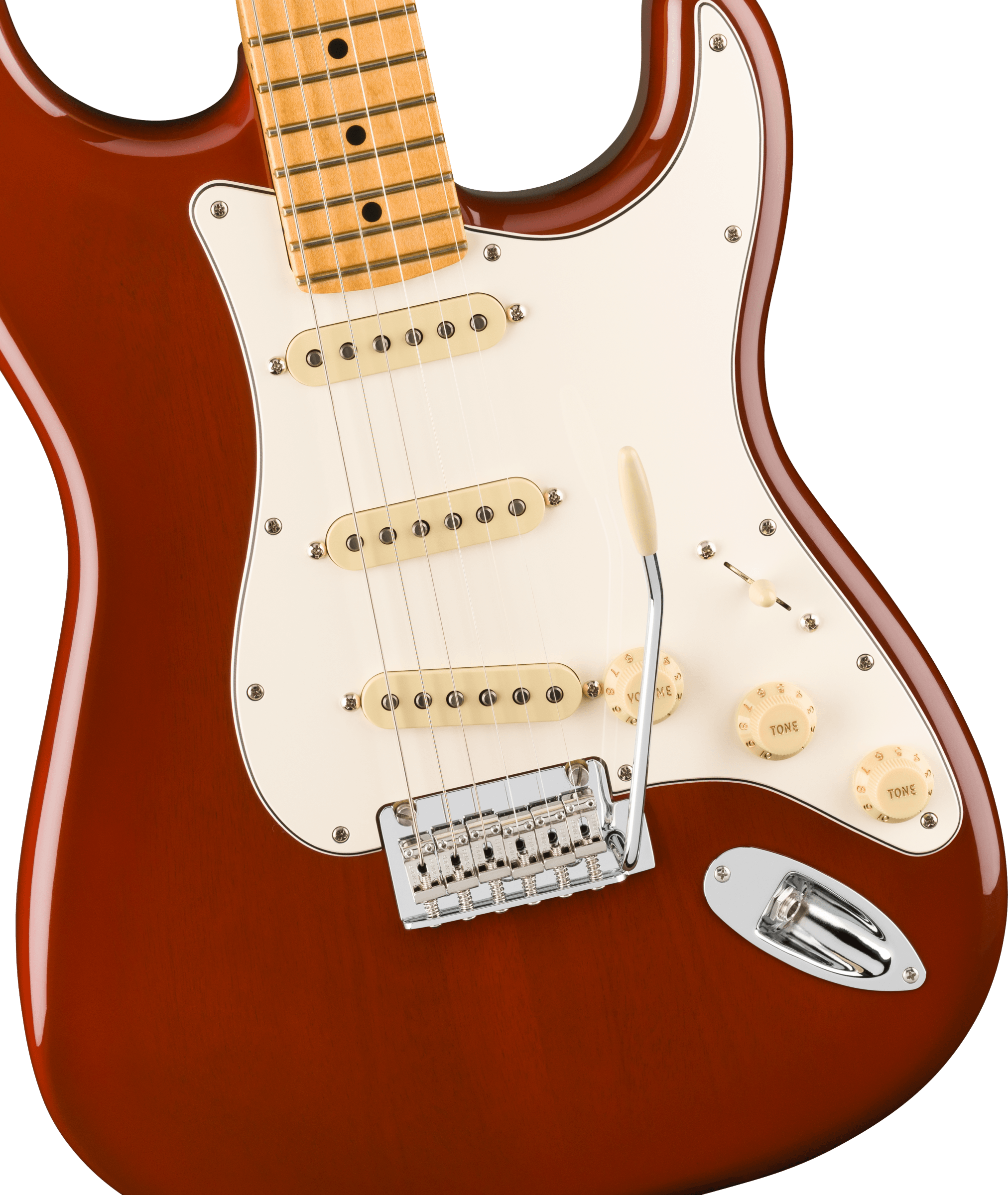 Fender® Player II Stratocaster®, Maple Fingerboard, Transparent Mocha Burst