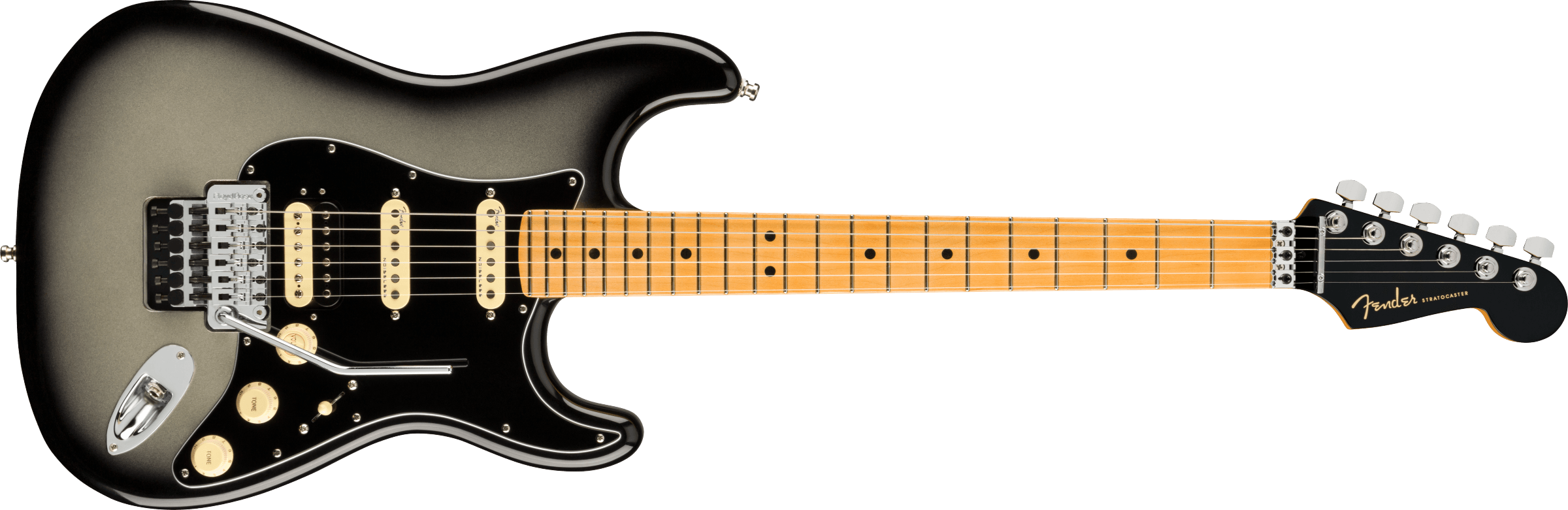 Fender® Ultra Luxe Stratocaster® Floyd Rose® HSS, Maple Fingerboard, Silverburst
