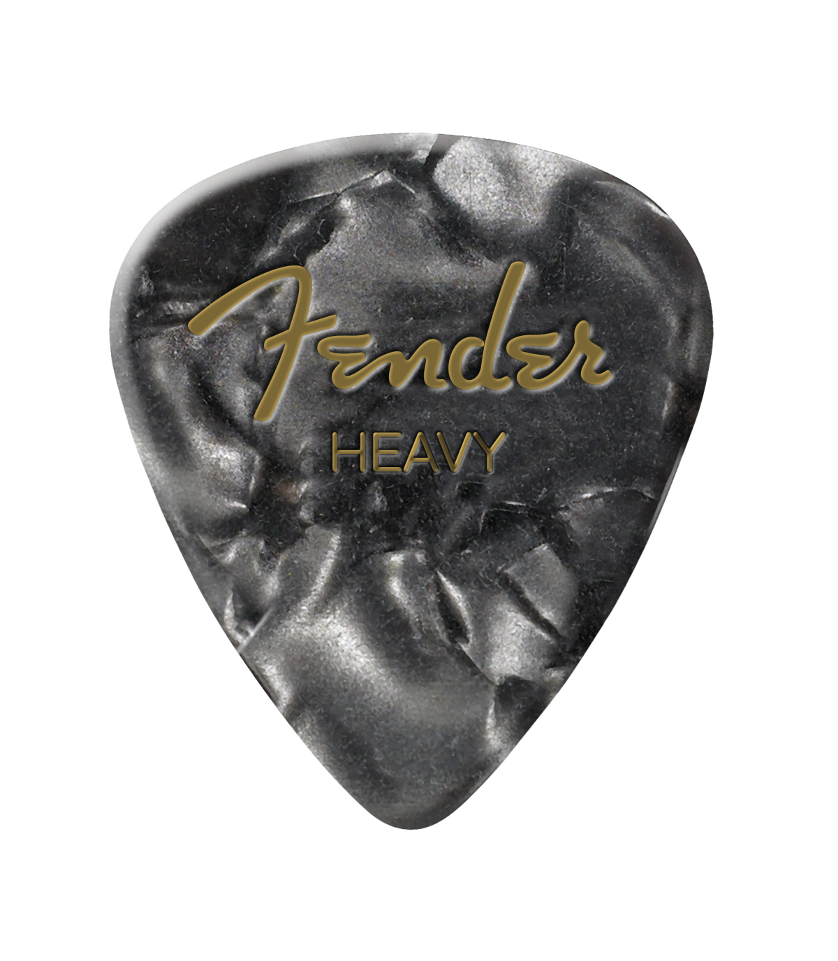 Fender® Premium Celluloid 351 Shape Picks, Heavy, Black Moto, 12-Pack