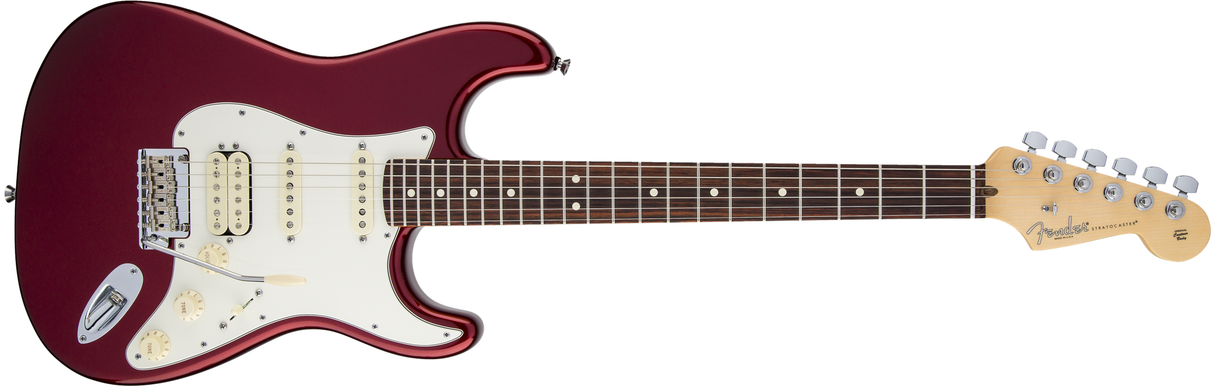 American Standard Stratocaster® HSS, Rosewood Fingerboard, Mystic Red