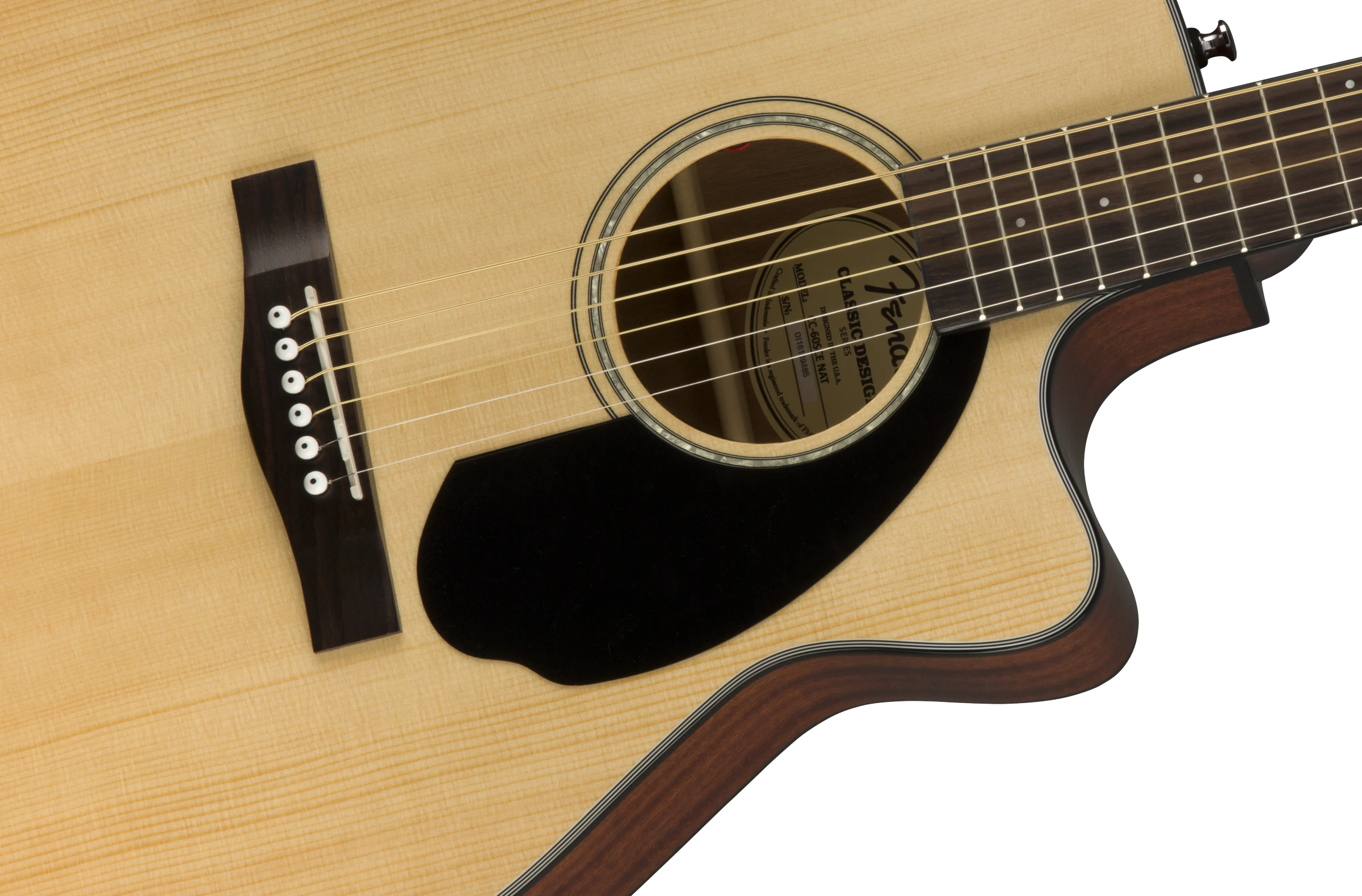 Fender® CC-60SCE Concert, Walnut Fingerboard, Natural