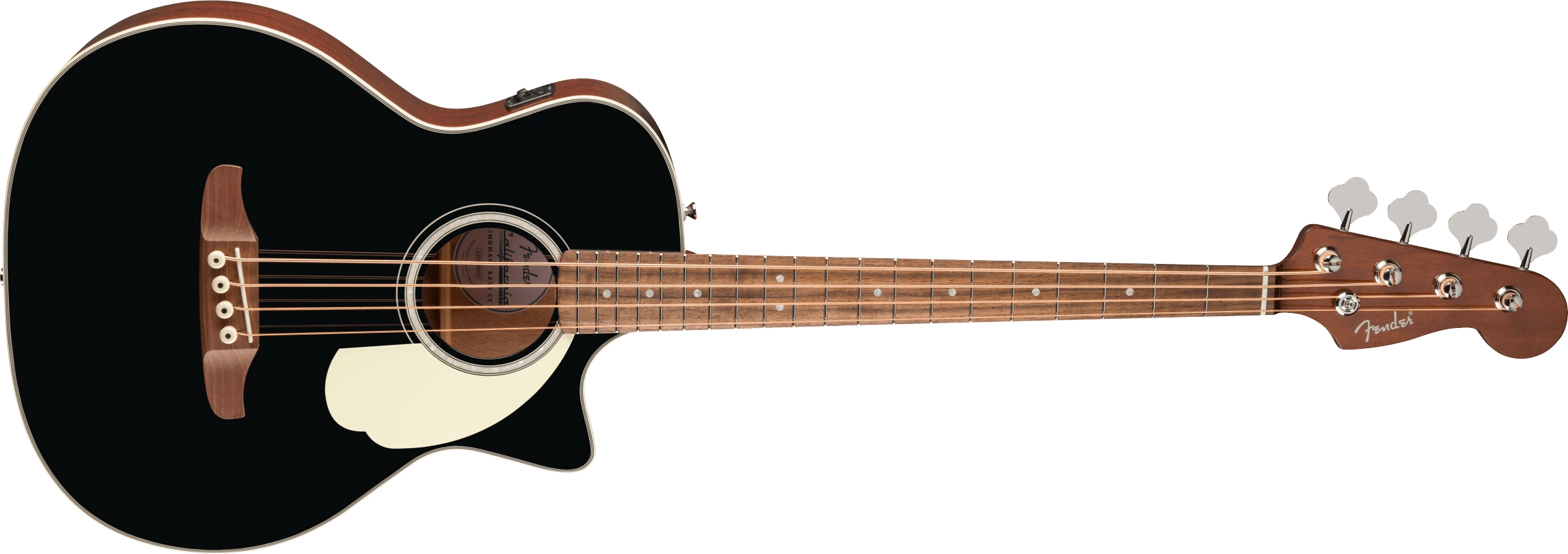 Fender® California Deluxe Kingman™ Bass CE, Walnut Fingerboard, Black
