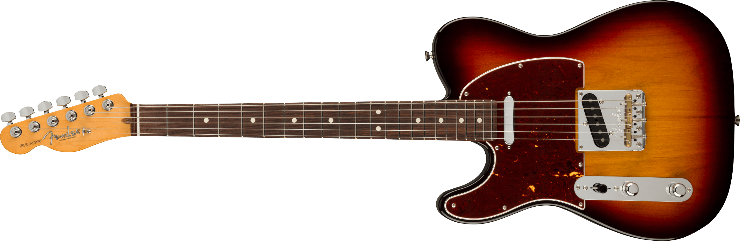Fender® American Professional II Telecaster® Left-Hand, Rosewood Fingerboard, 3-Color Sunburst