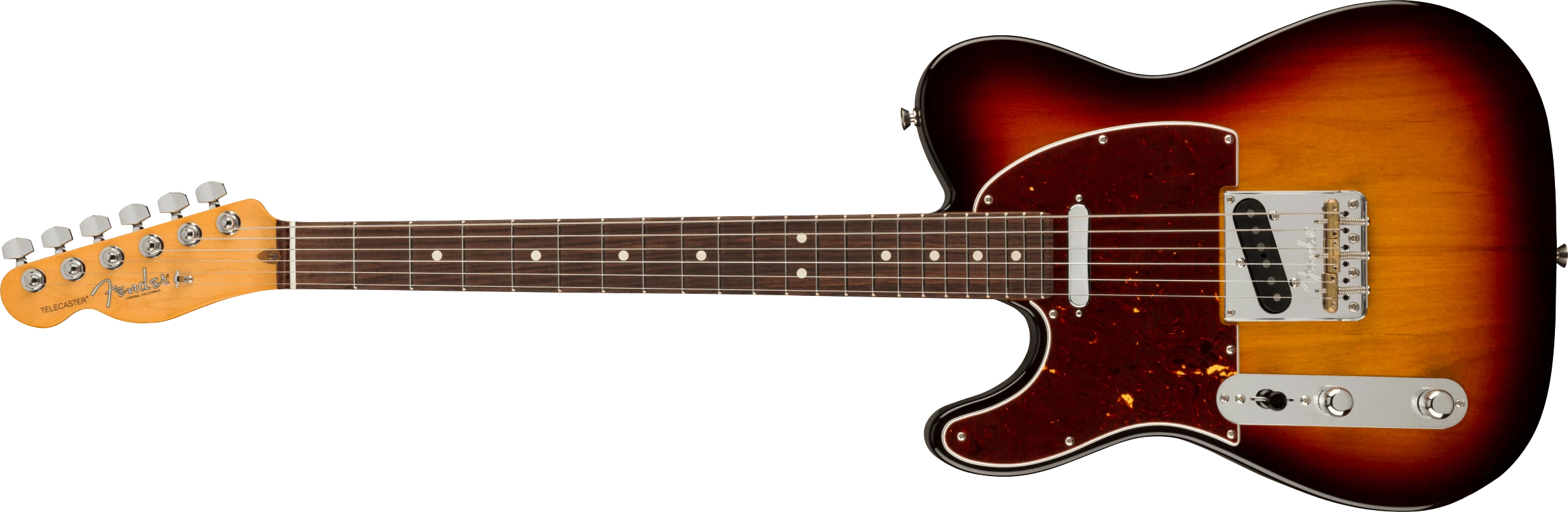 Fender® American Professional II Telecaster® Left-Hand, Rosewood Fingerboard, 3-Color Sunburst