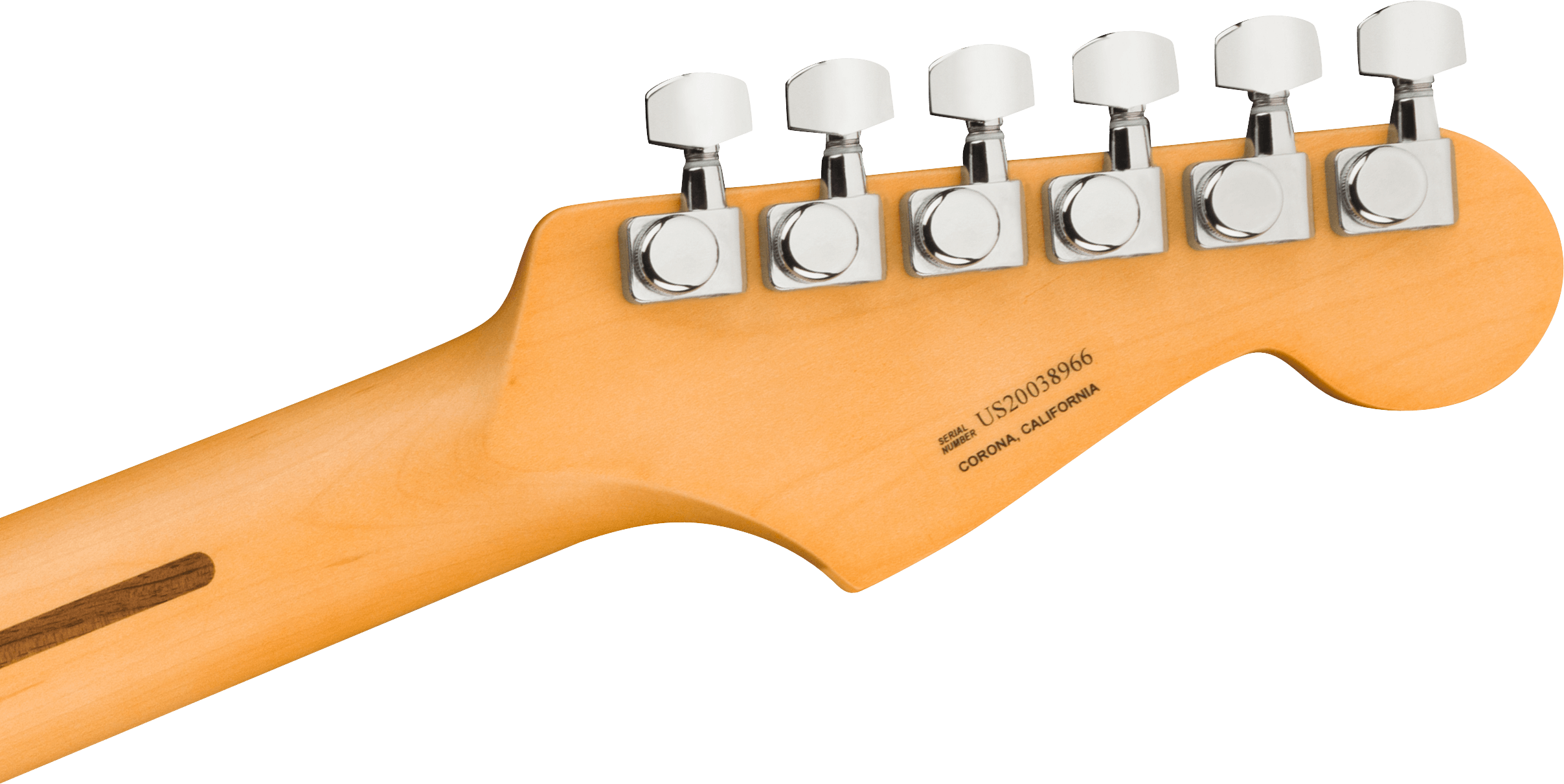 Fender® American Ultra Stratocaster® Left-Hand, Maple Fingerboard, Texas Tea