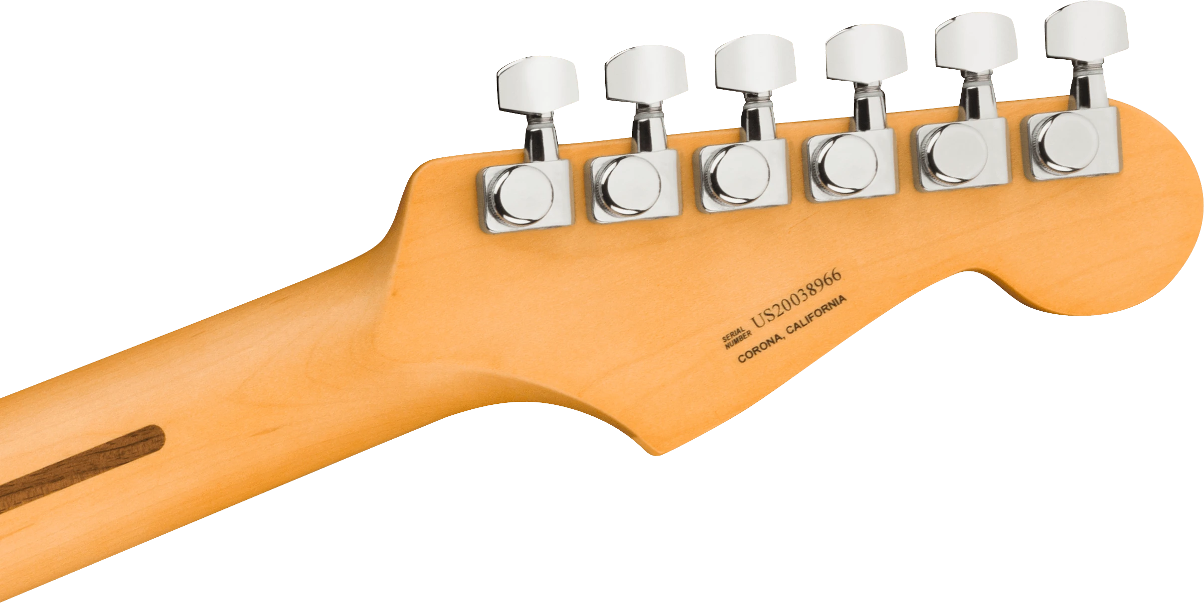 Fender® American Ultra Stratocaster® Left-Hand, Maple Fingerboard, Texas Tea