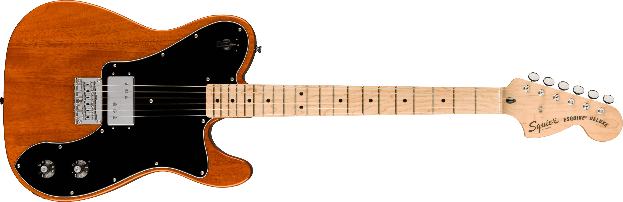 Squier® Paranormal Esquire® Deluxe, Maple Fingerboard, Black Pickguard, Mocha