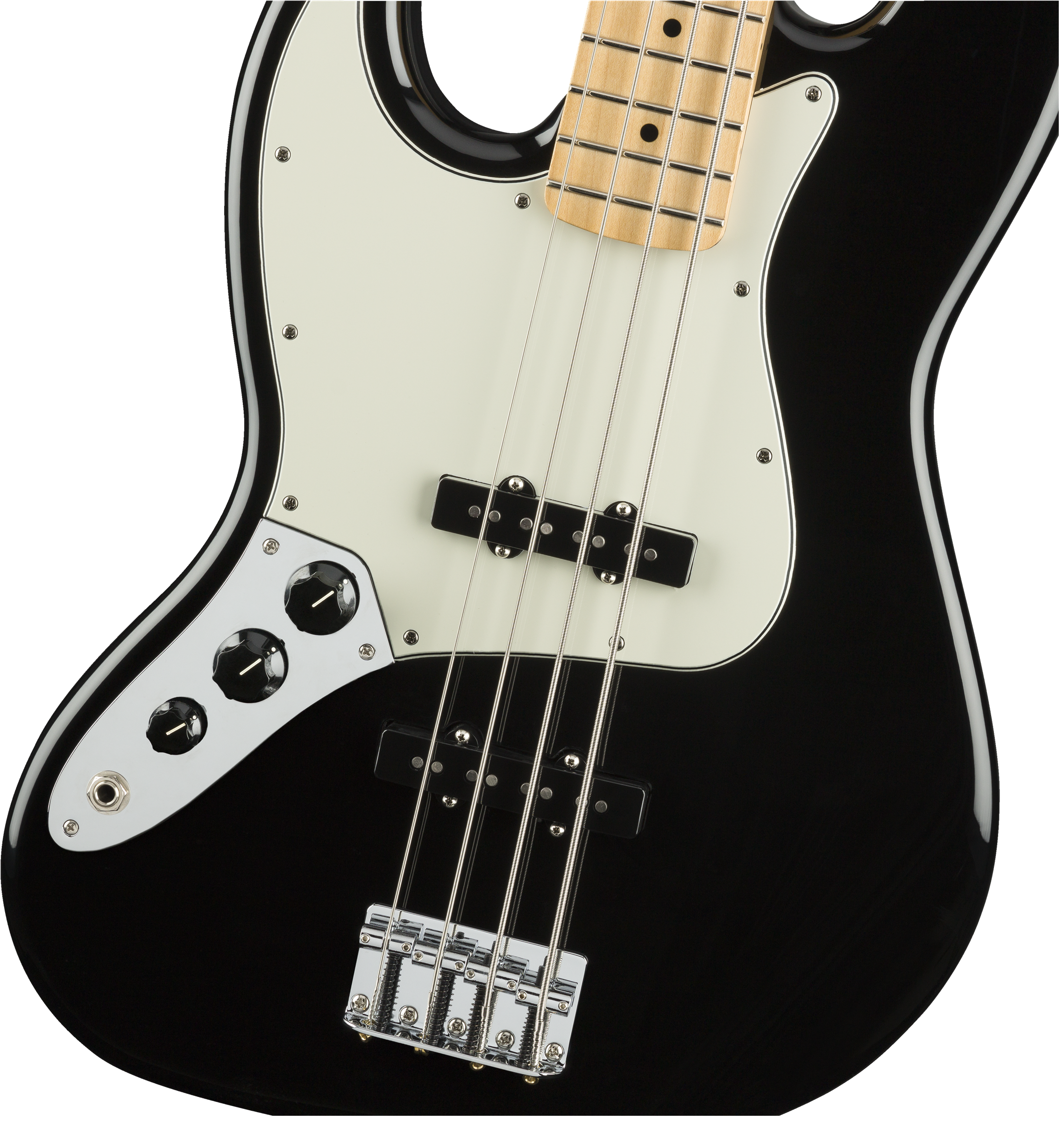 Fender® Player Jazz Bass® Left-Handed, Maple Fingerboard, Black