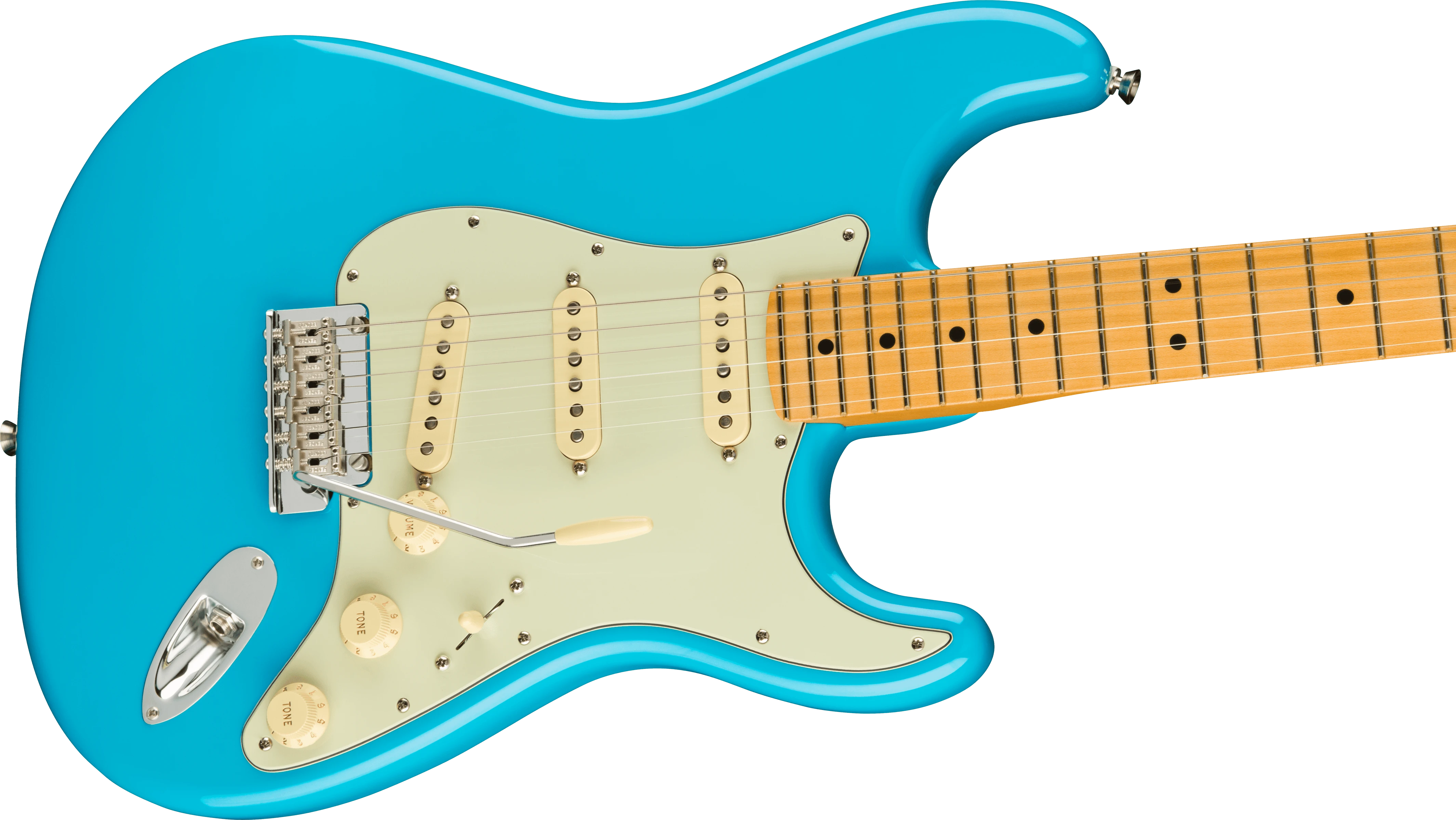 Fender® American Professional II Stratocaster®, Maple Fingerboard, Miami Blue [USATA]