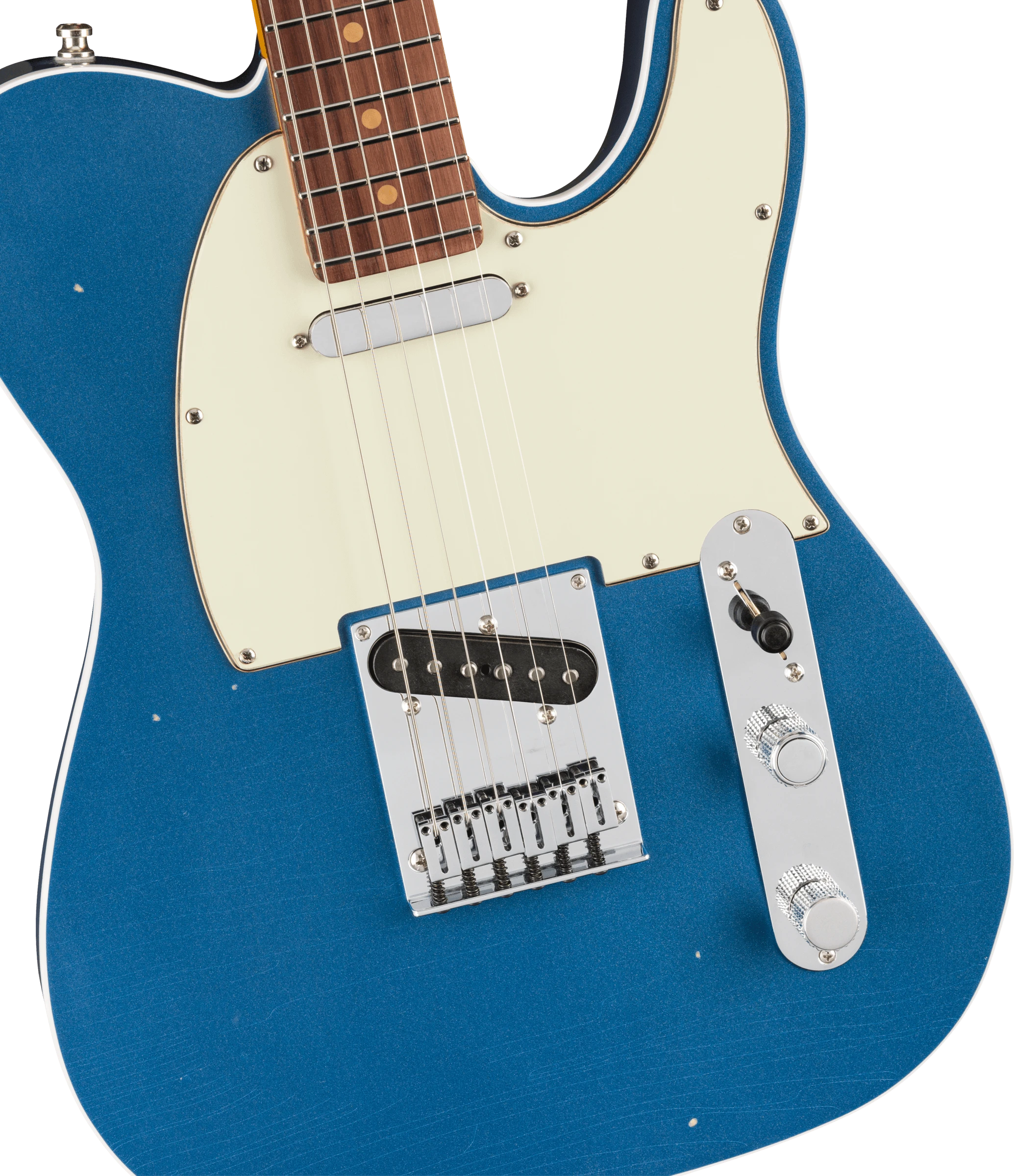 Fender® American Ultra Luxe Vintage '60s Custom Telecaster®, Rosewood Fingerboard, Lake Placid Blue