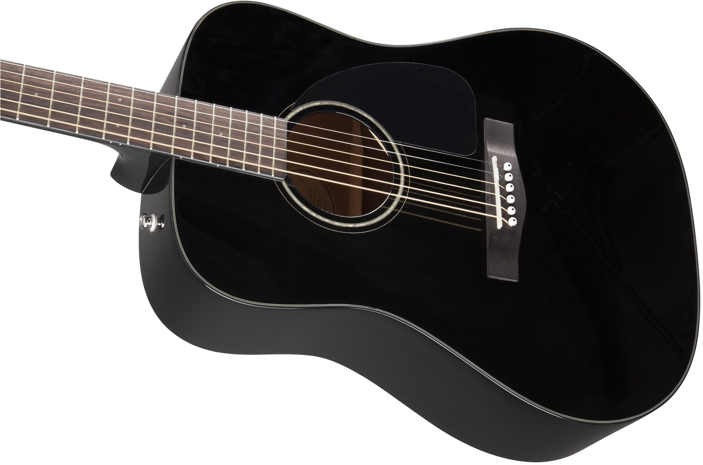 Fender® CD-60 Dreadnought V3 w/Case, Walnut Fingerboard, Black
